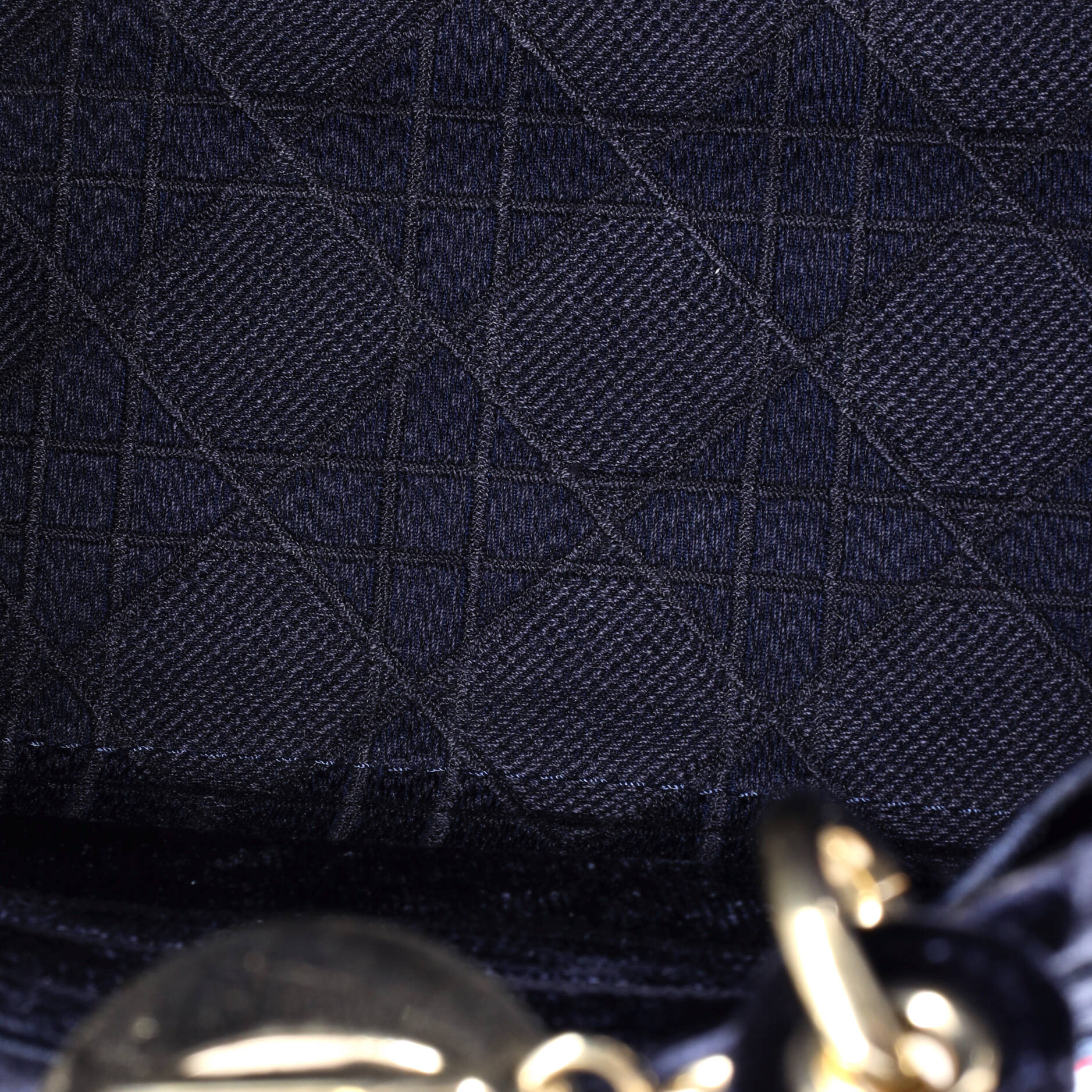 Christian Dior Lady D-Lite Bag Cannage Embroidered Velvet Medium