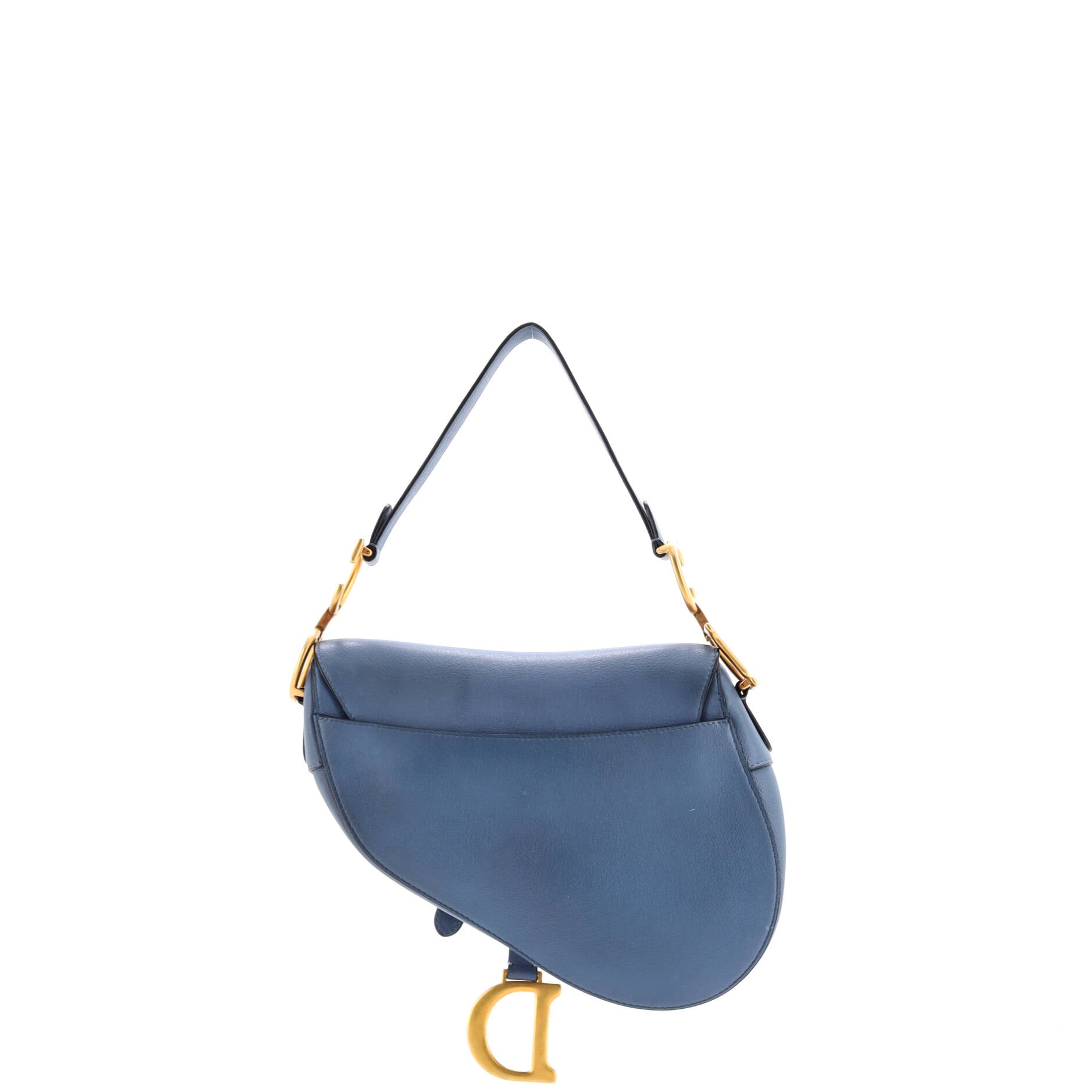 Christian Dior Saddle Handbag Leather Medium