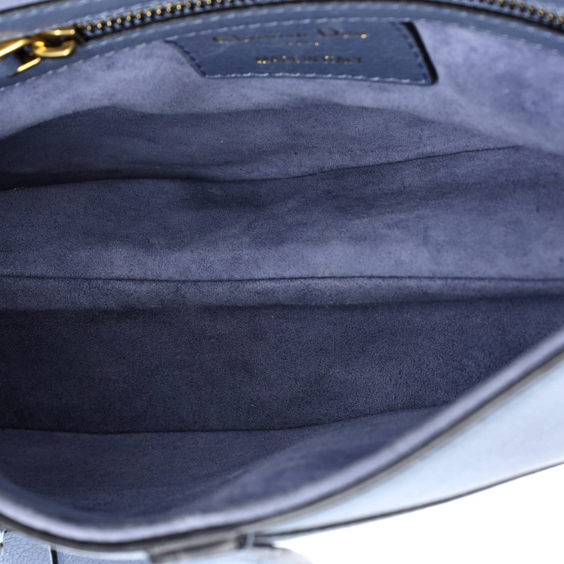 Christian Dior Saddle Handbag Leather Medium