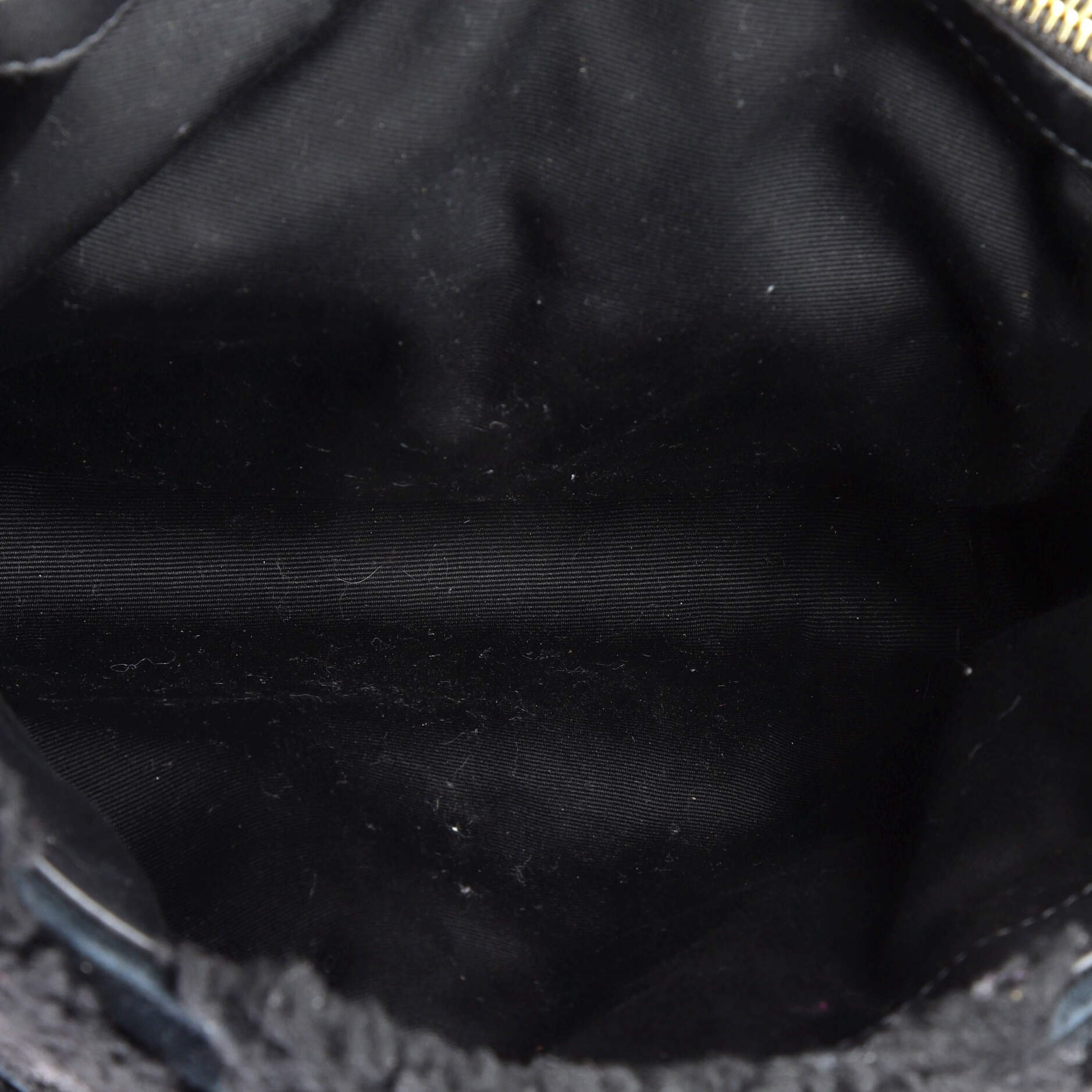 Saint Laurent Loulou Shoulder Bag Matelasse Chevron Shearling Medium