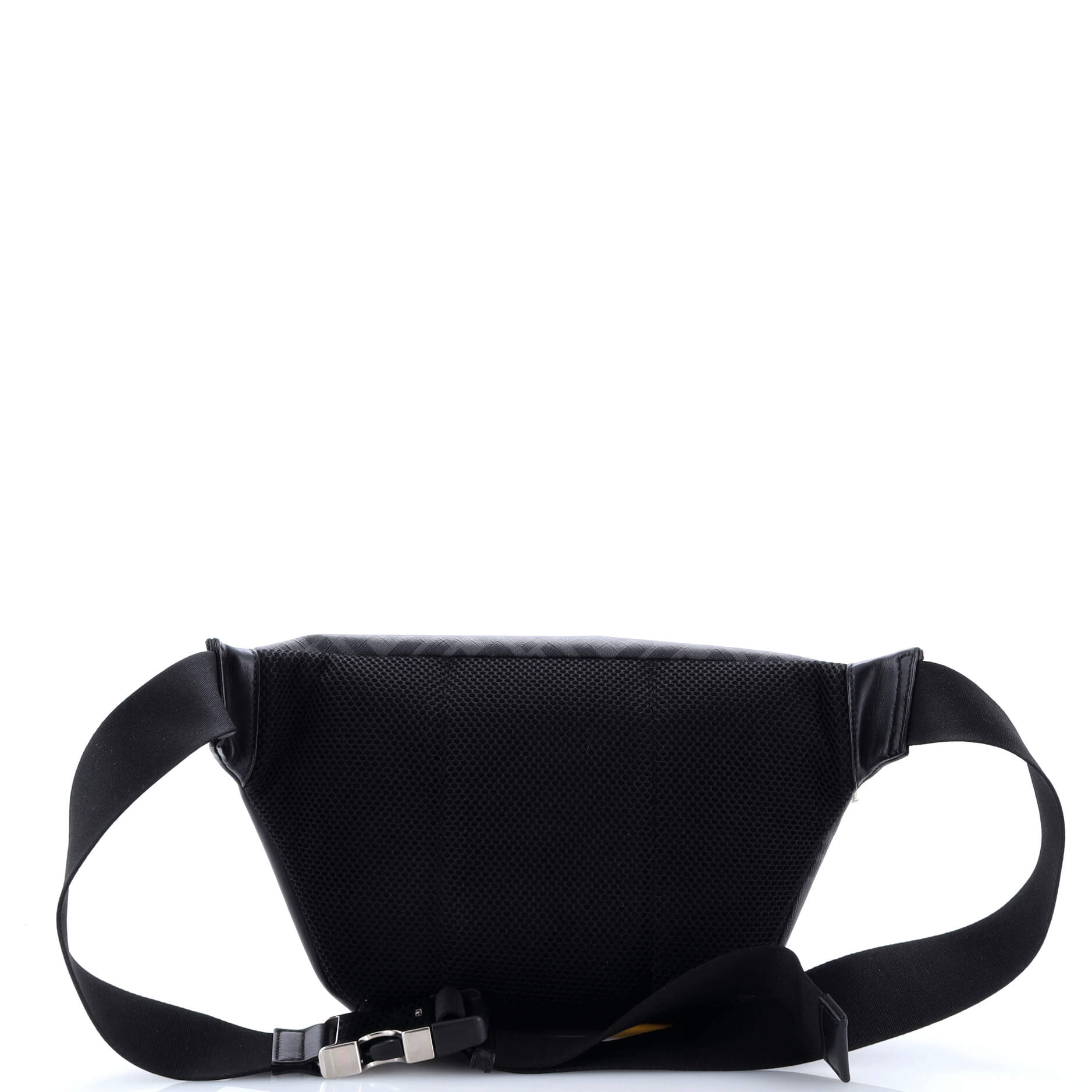 Fendi Zip Belt Bag Zucca Coated Canvas and Leather