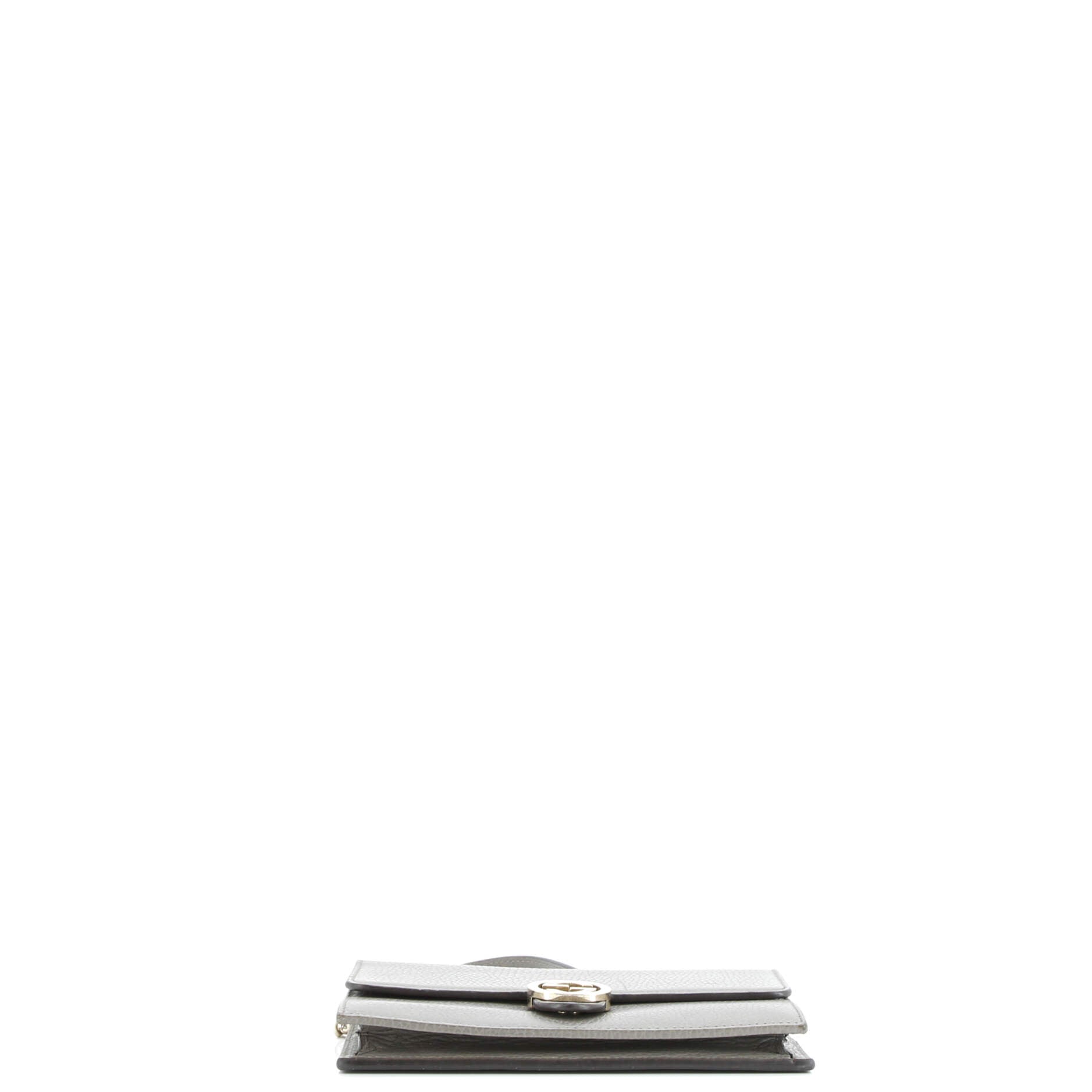Gucci Interlocking Wallet on Chain Leather