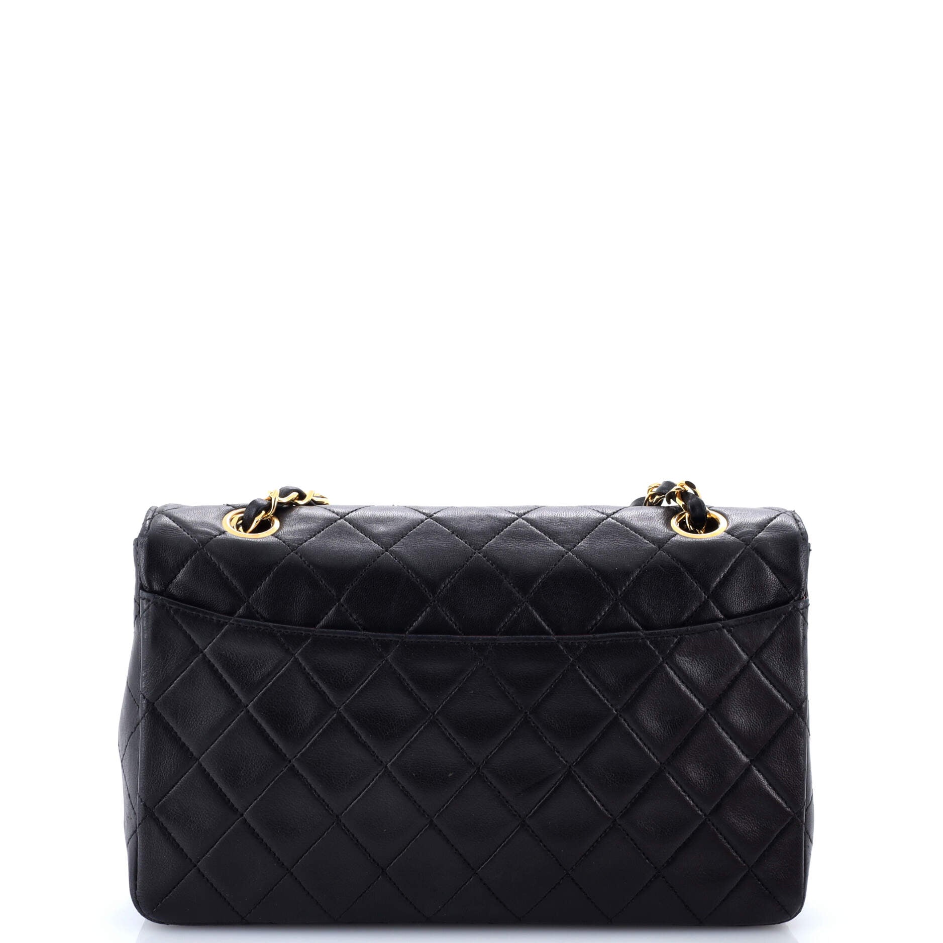 Chanel Vintage CC Chain Flap Bag Quilted Lambskin Medium