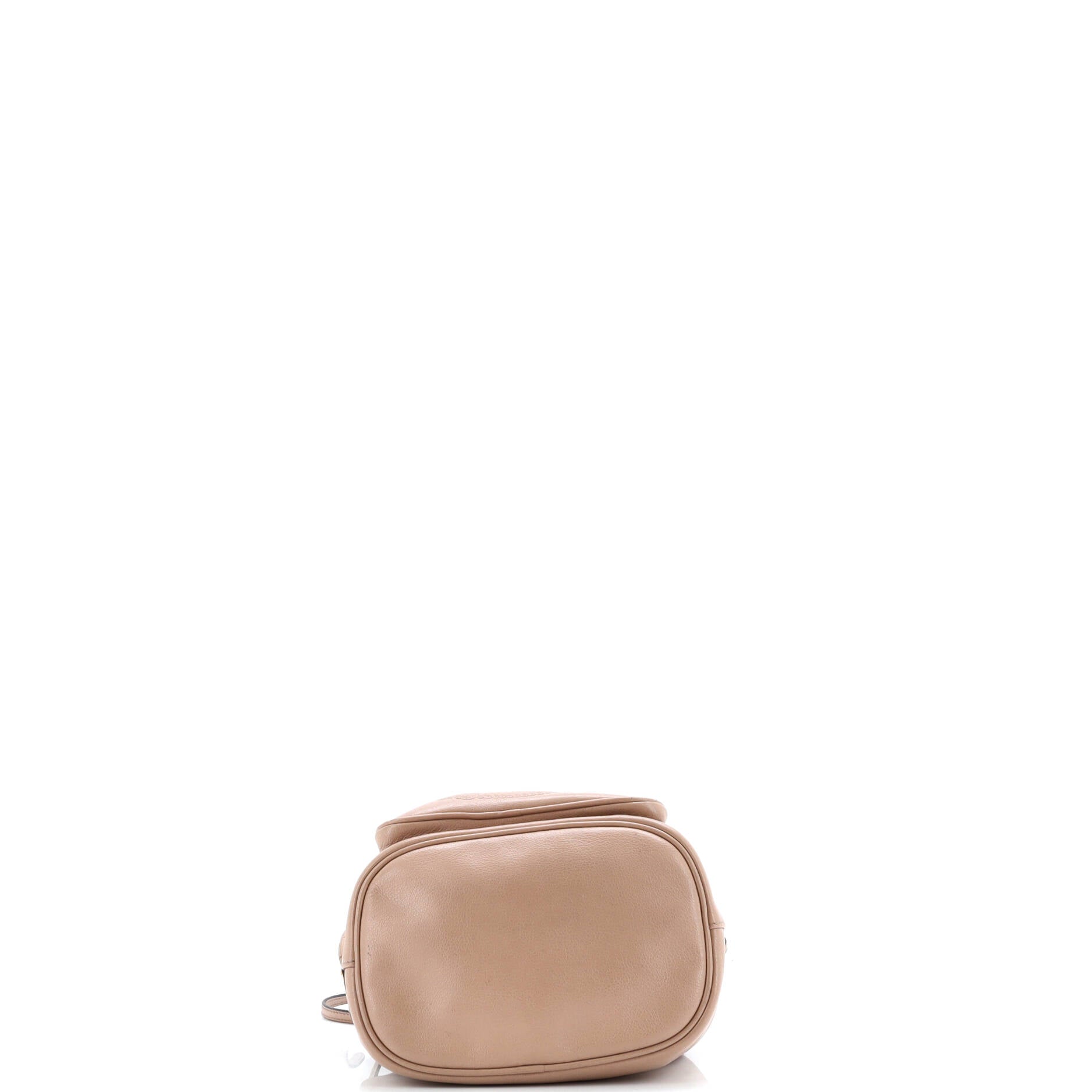 Prada Logo Drawstring Bucket Bag Glace Calf Small