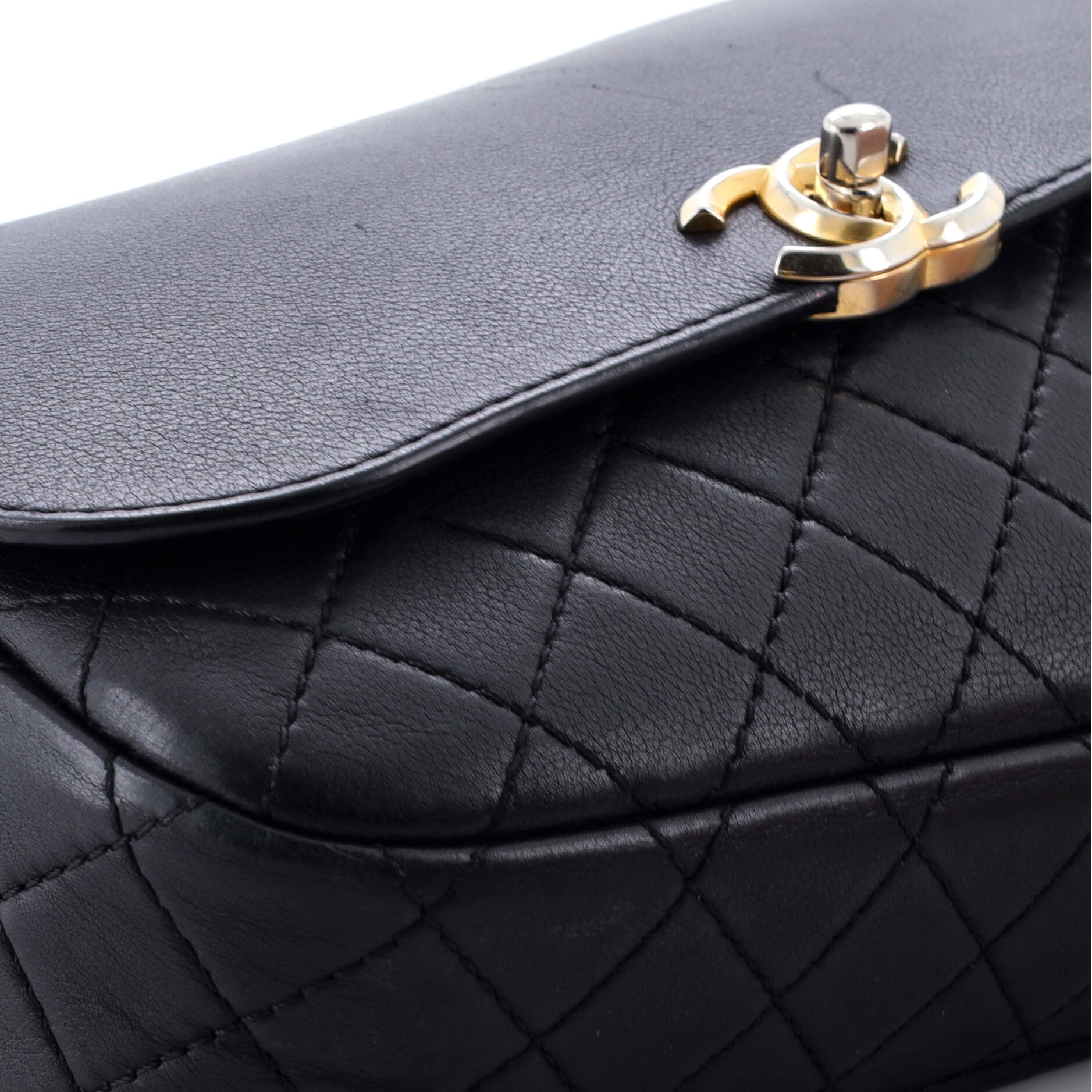Chanel Multi Pouching Flap Bag with Coin Purse Quilted Calfskin Medium