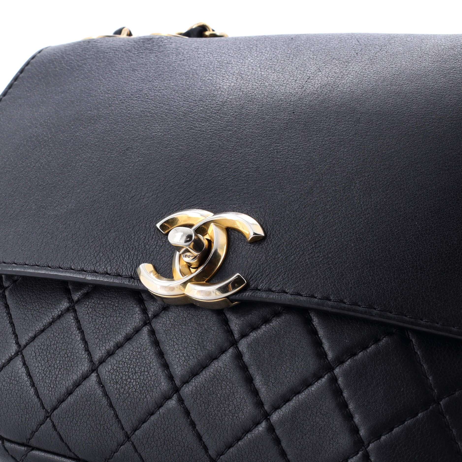 Chanel Multi Pouching Flap Bag with Coin Purse Quilted Calfskin Medium