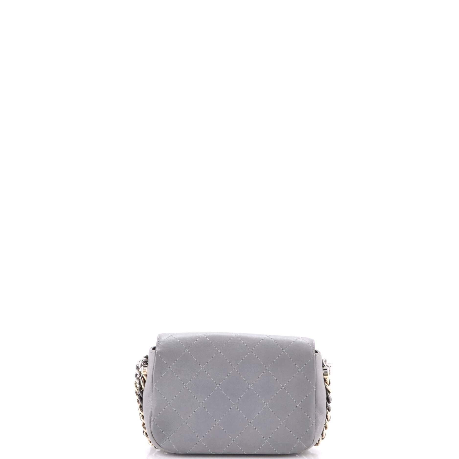 Chanel Two Tone Envelope Flap Bag Quilted Calfskin Medium