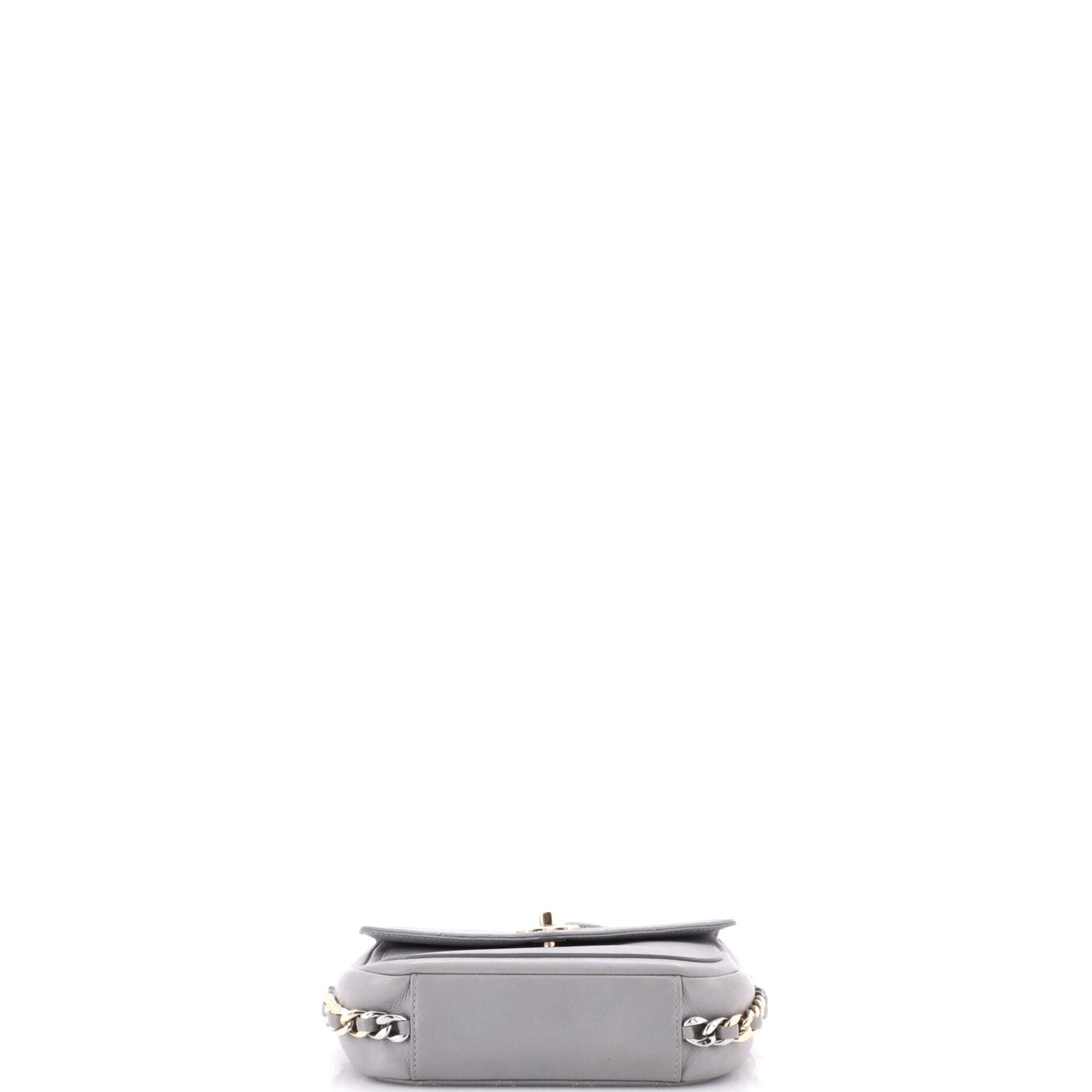 Chanel Two Tone Envelope Flap Bag Quilted Calfskin Medium