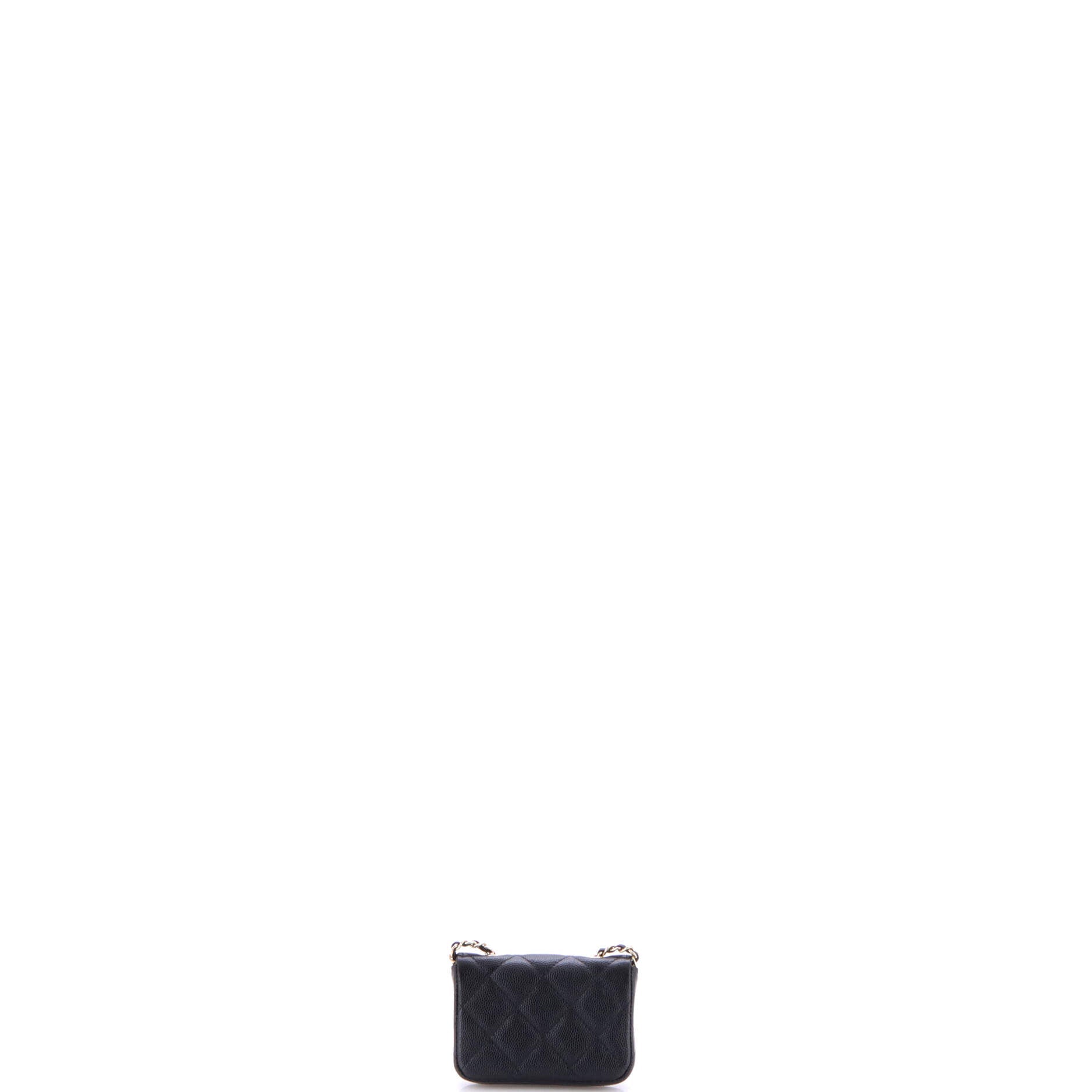 Chanel Classic Flap Chain Belt Bag Quilted Caviar Mini