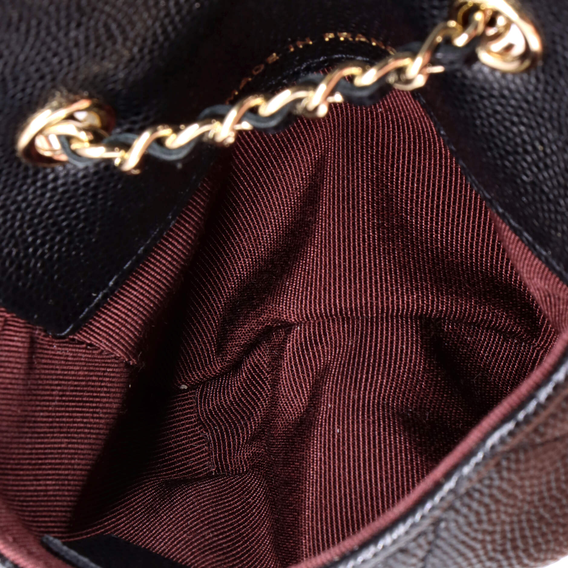 Chanel Classic Flap Chain Belt Bag Quilted Caviar Mini