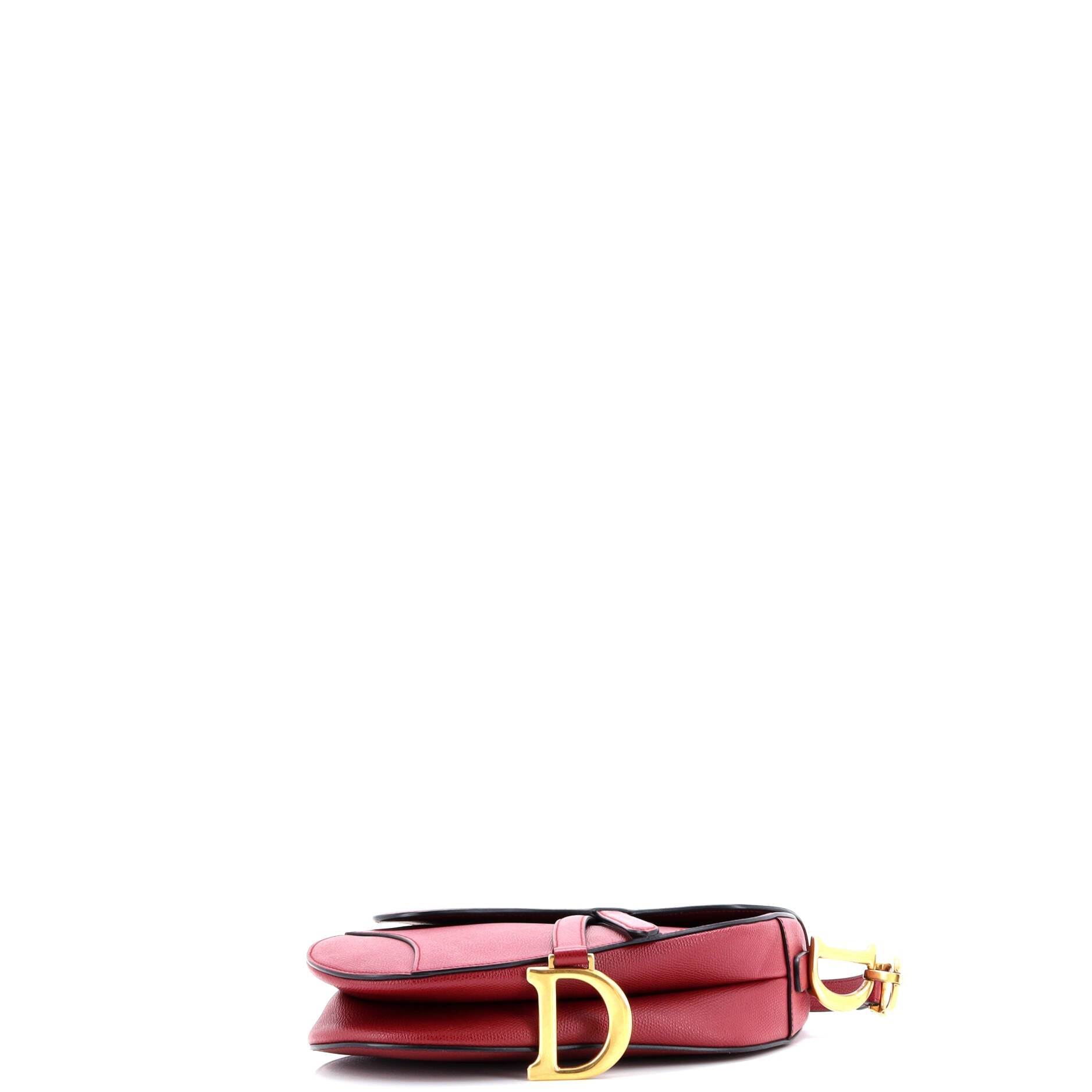 Christian Dior Saddle Handbag Leather Medium