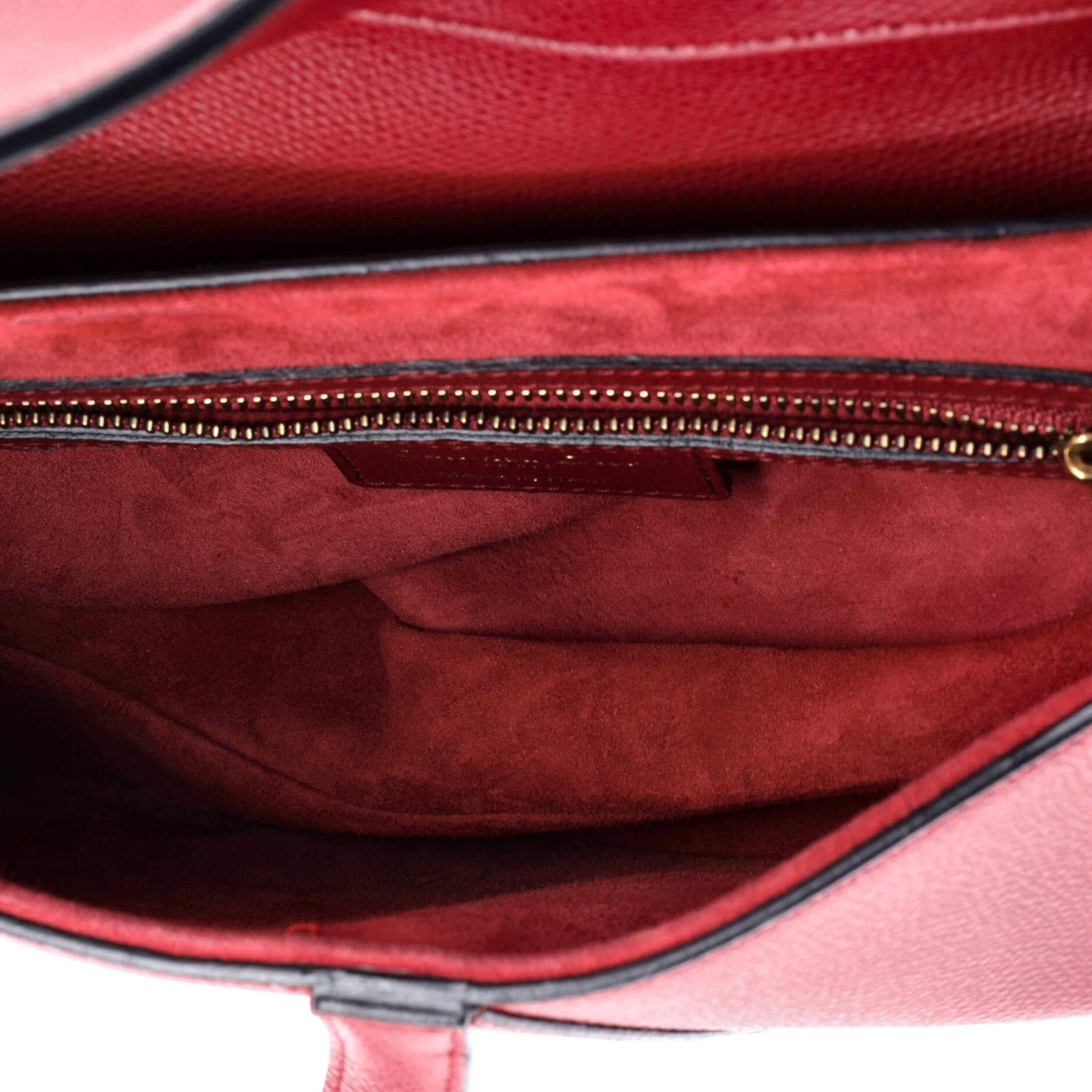 Christian Dior Saddle Handbag Leather Medium