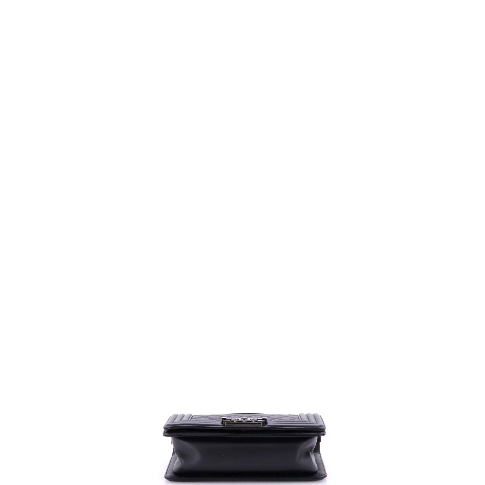 Chanel So Black Boy Flap Bag Quilted Lambskin Small