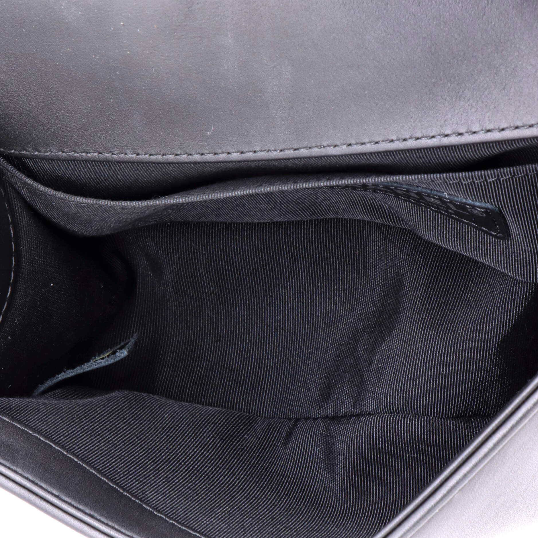 Chanel So Black Boy Flap Bag Quilted Lambskin Small