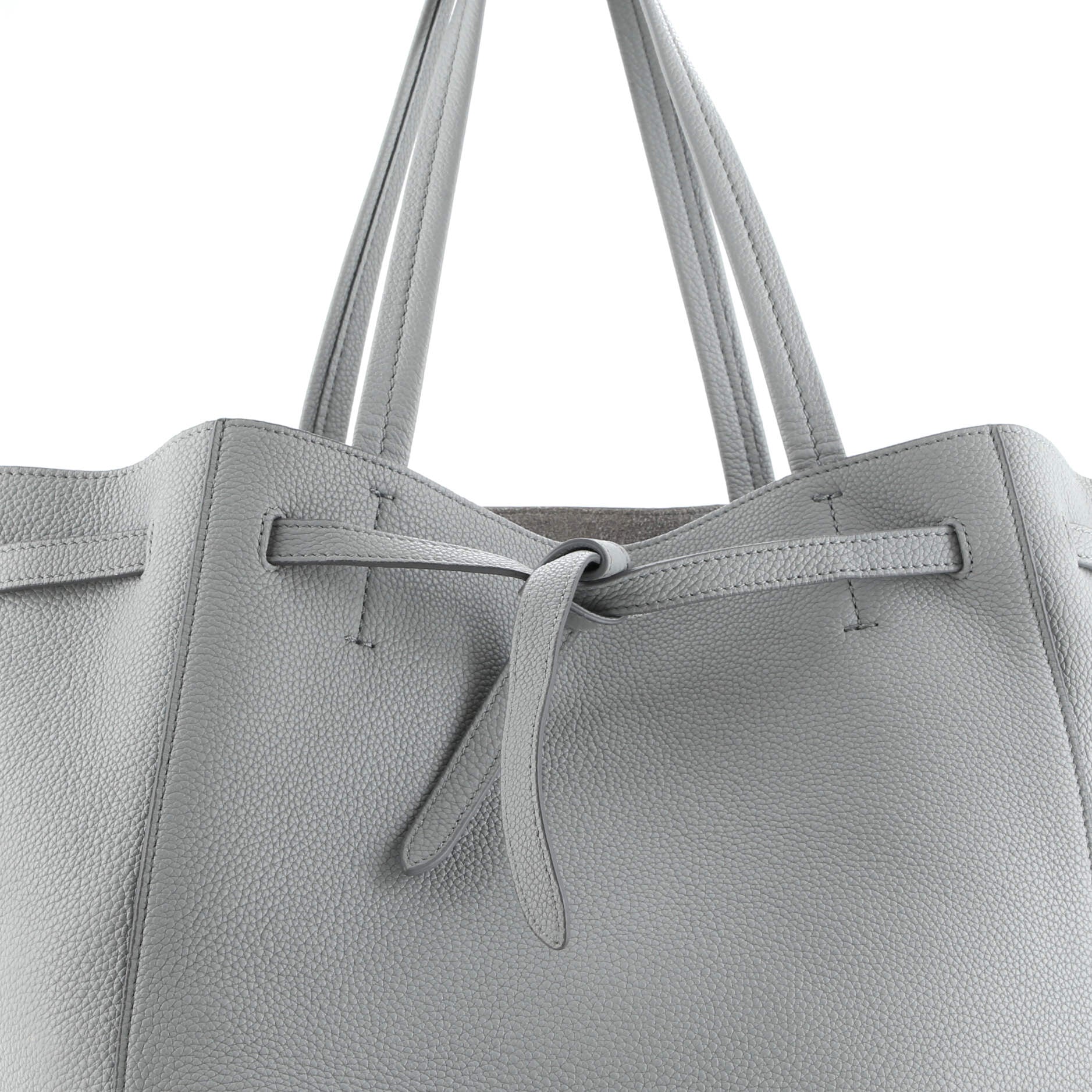 Celine Phantom Tie Cabas Tote Leather Small