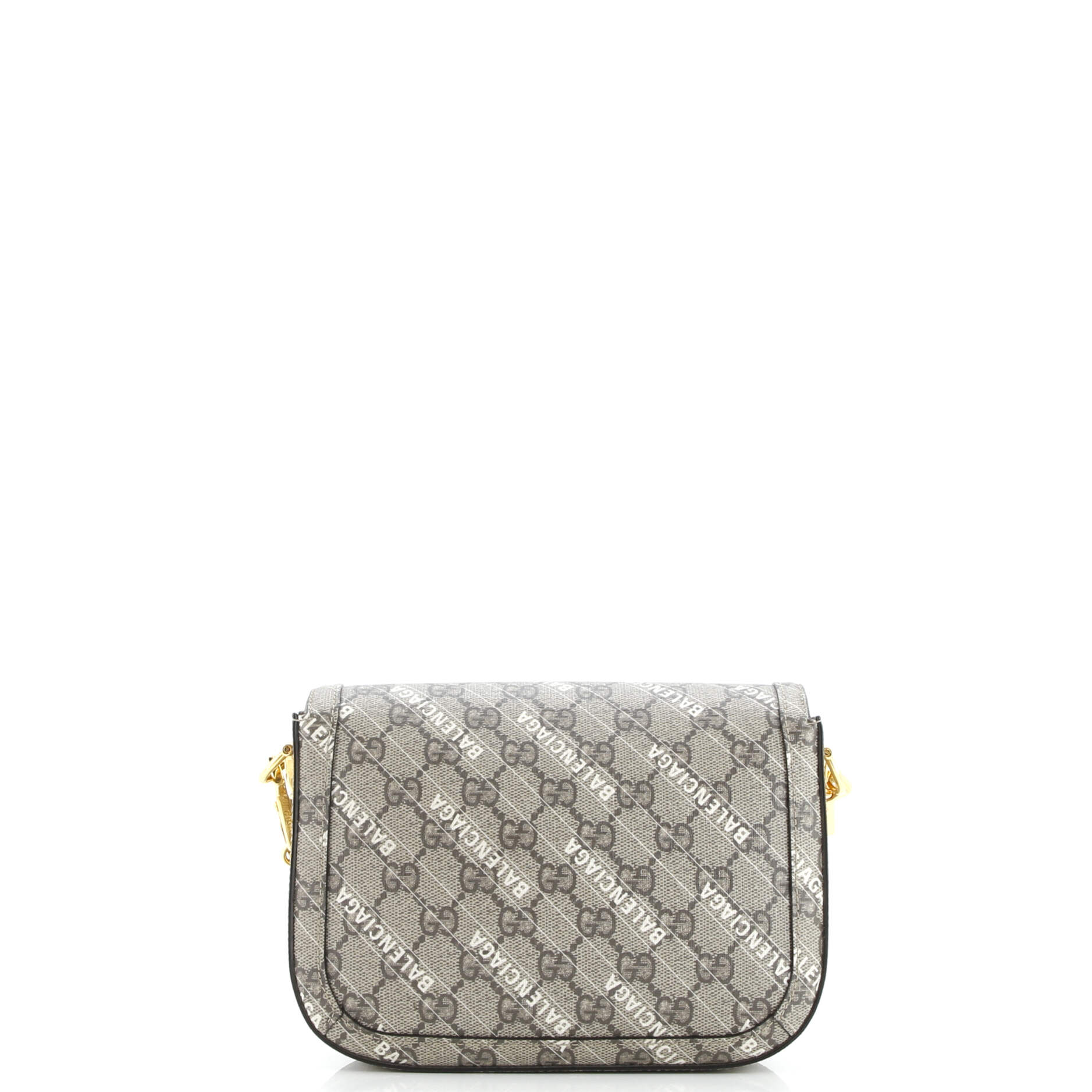 Gucci x Balenciaga The Hacker Project Horsebit 1955 Shoulder Bag GG Coated Canvas Mini