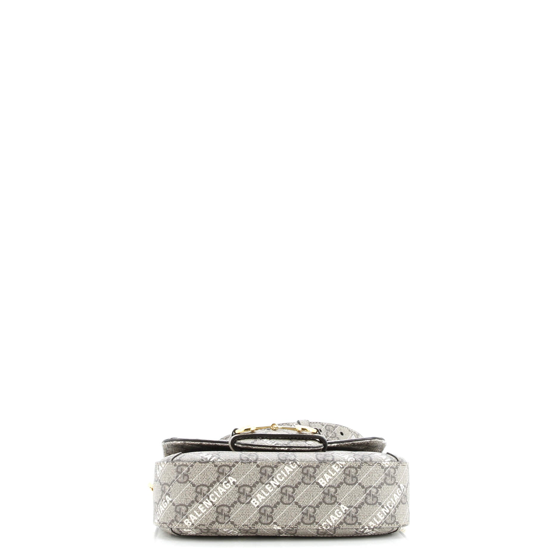 Gucci x Balenciaga The Hacker Project Horsebit 1955 Shoulder Bag GG Coated Canvas Mini