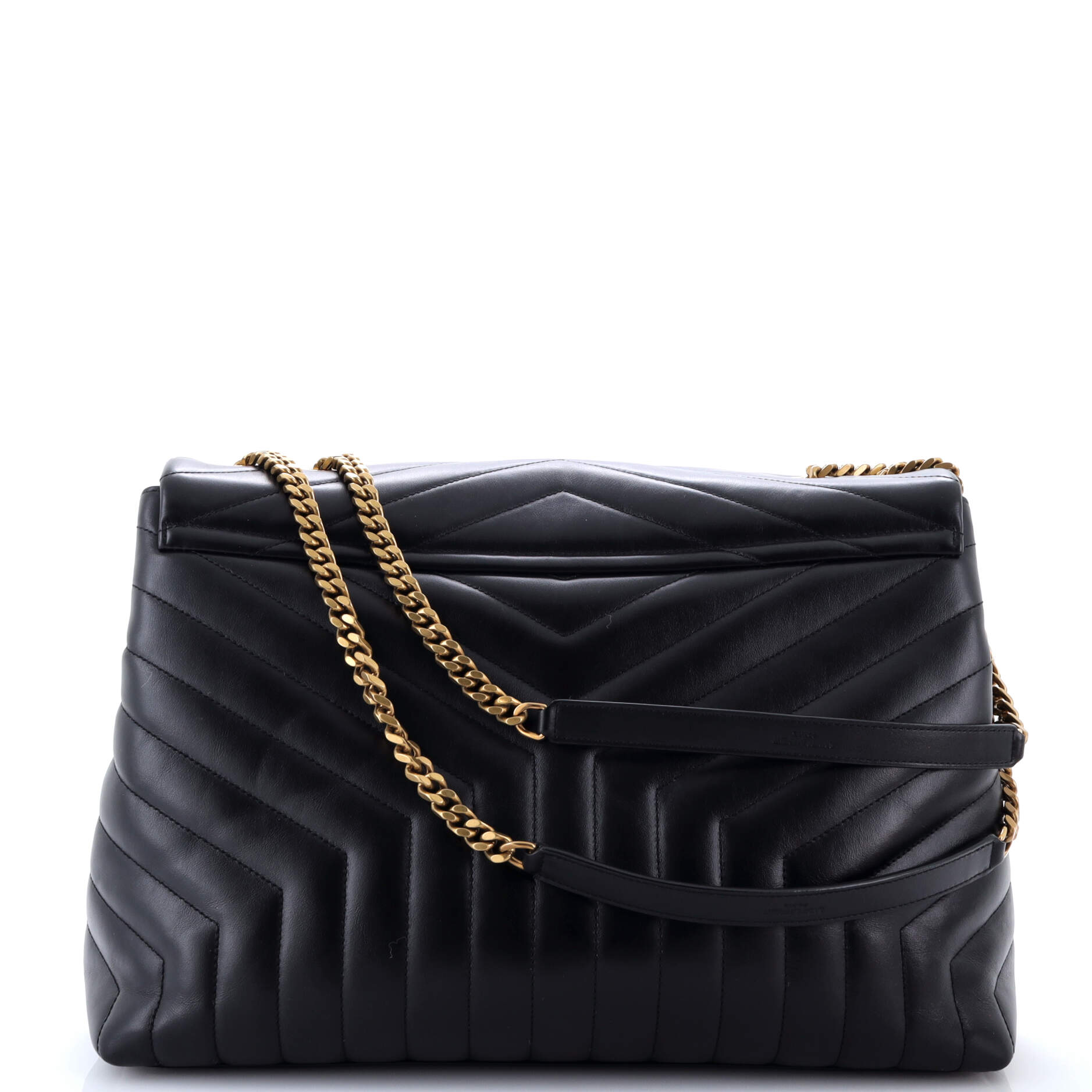 Saint Laurent Loulou Shoulder Bag Matelasse Chevron Leather Large