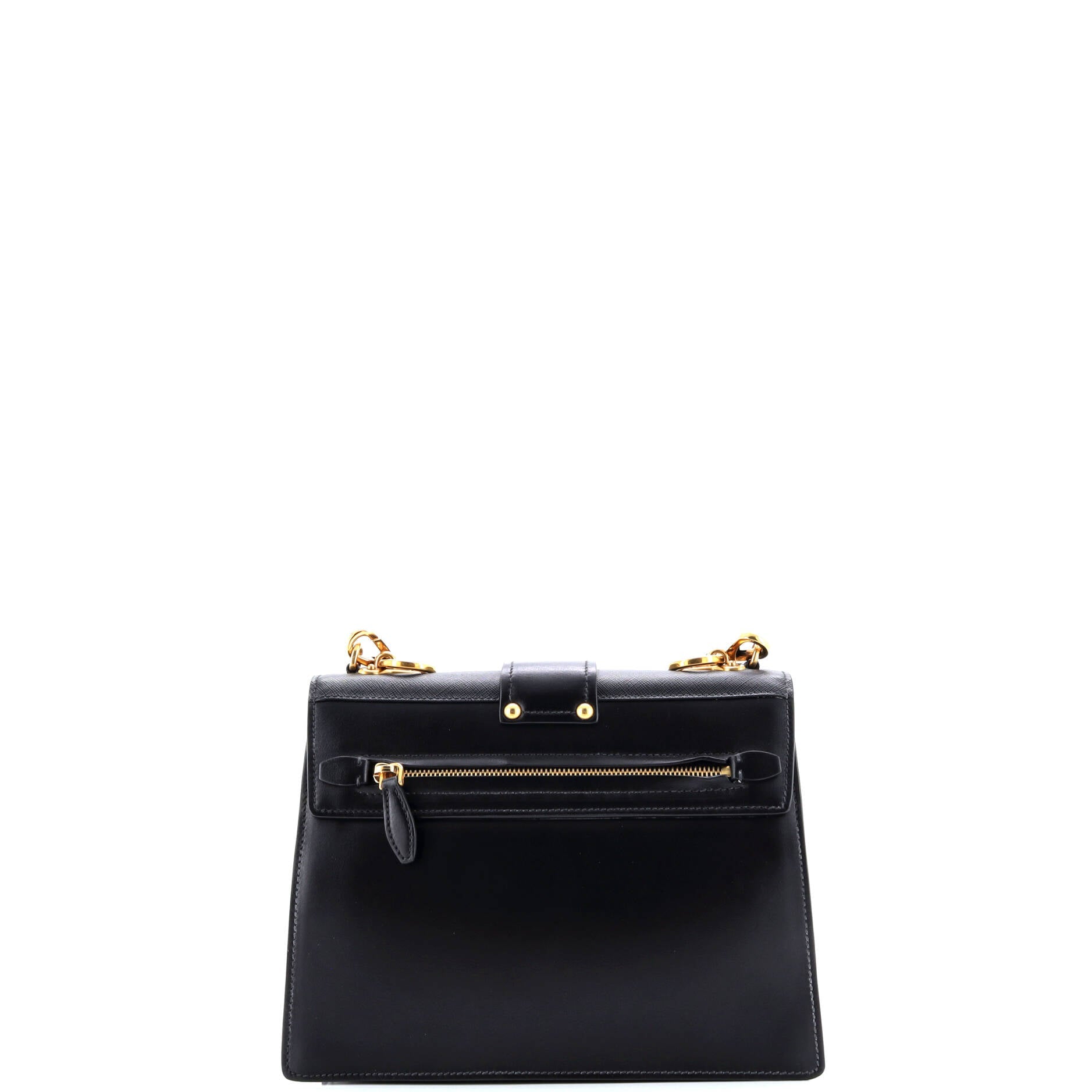 Prada Cahier Crossbody Bag Leather and Saffiano Leather Large