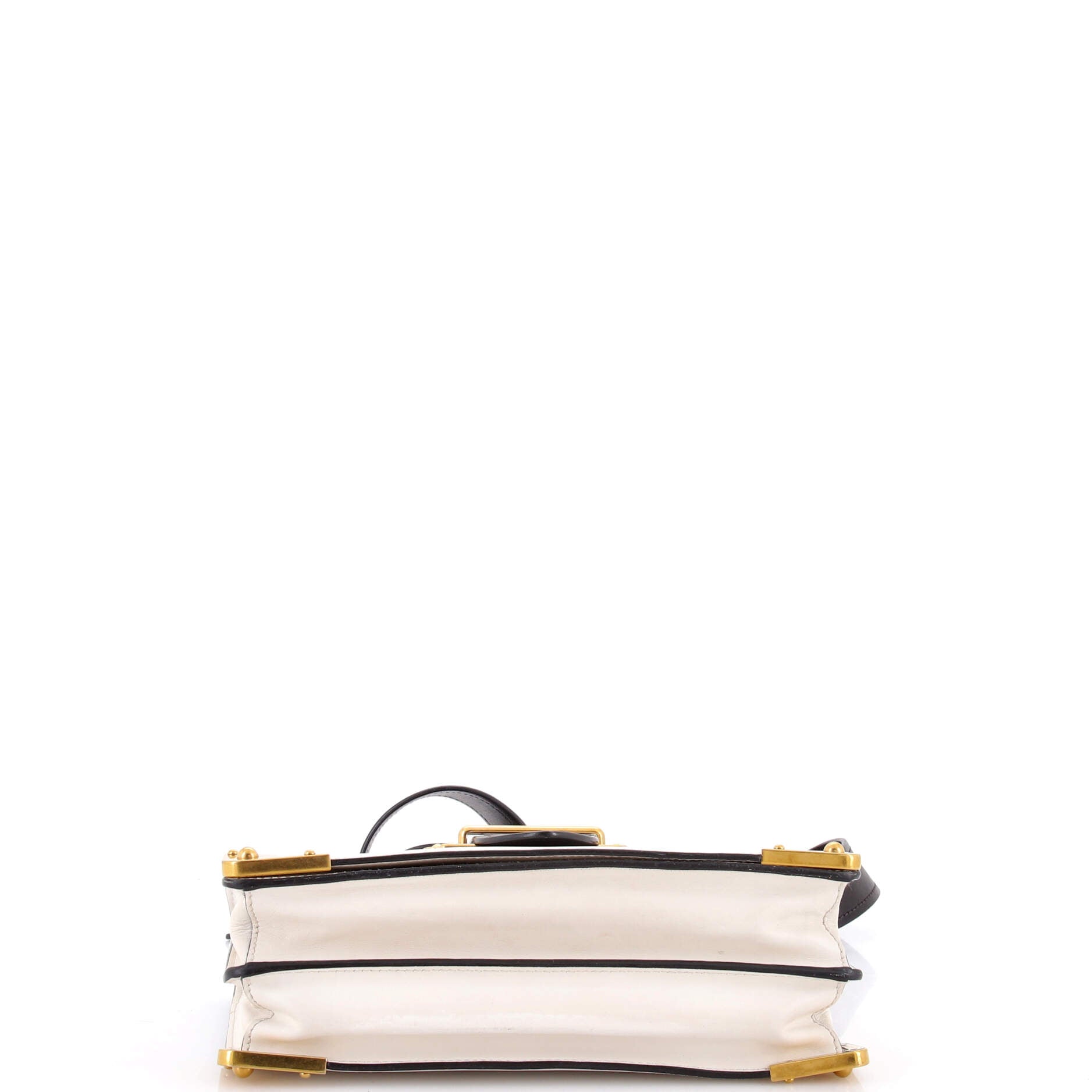 Prada Cahier Crossbody Bag Leather and Saffiano Leather Large
