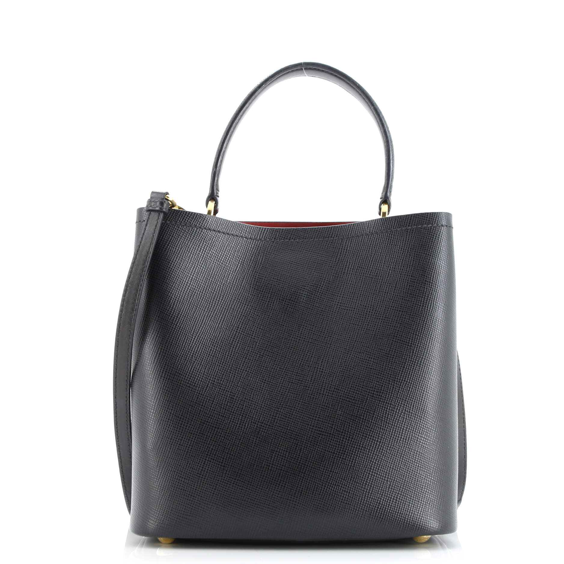 Prada Panier Bucket Bag Saffiano Leather Medium