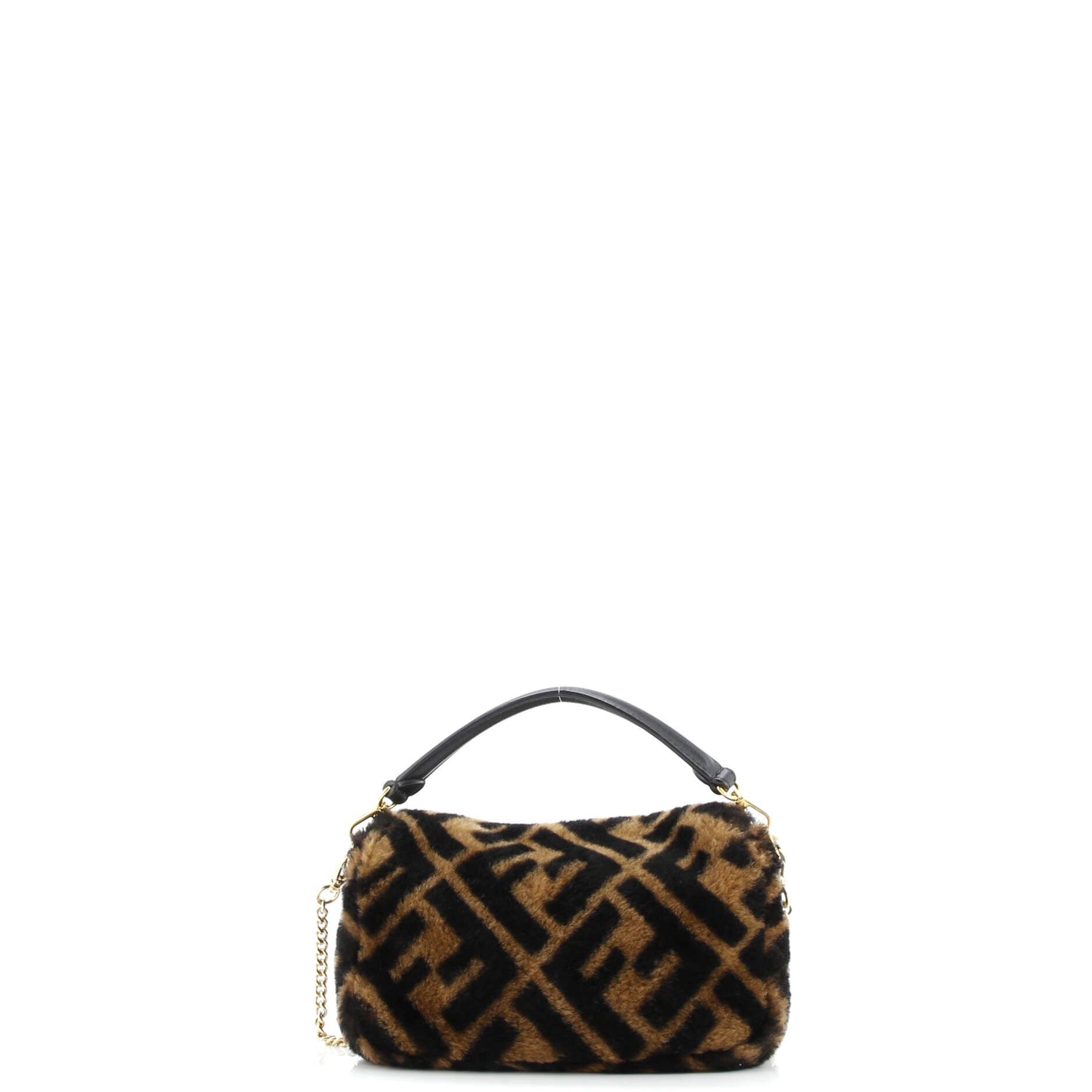 Fendi Baguette NM Bag Zucca Shearling Mini