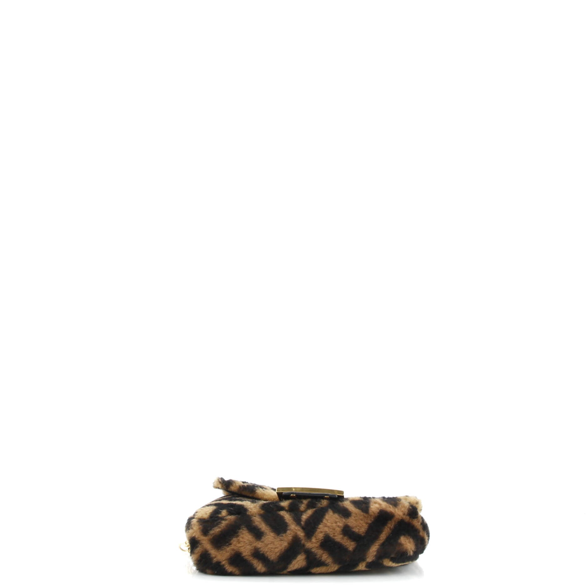 Fendi Baguette NM Bag Zucca Shearling Mini