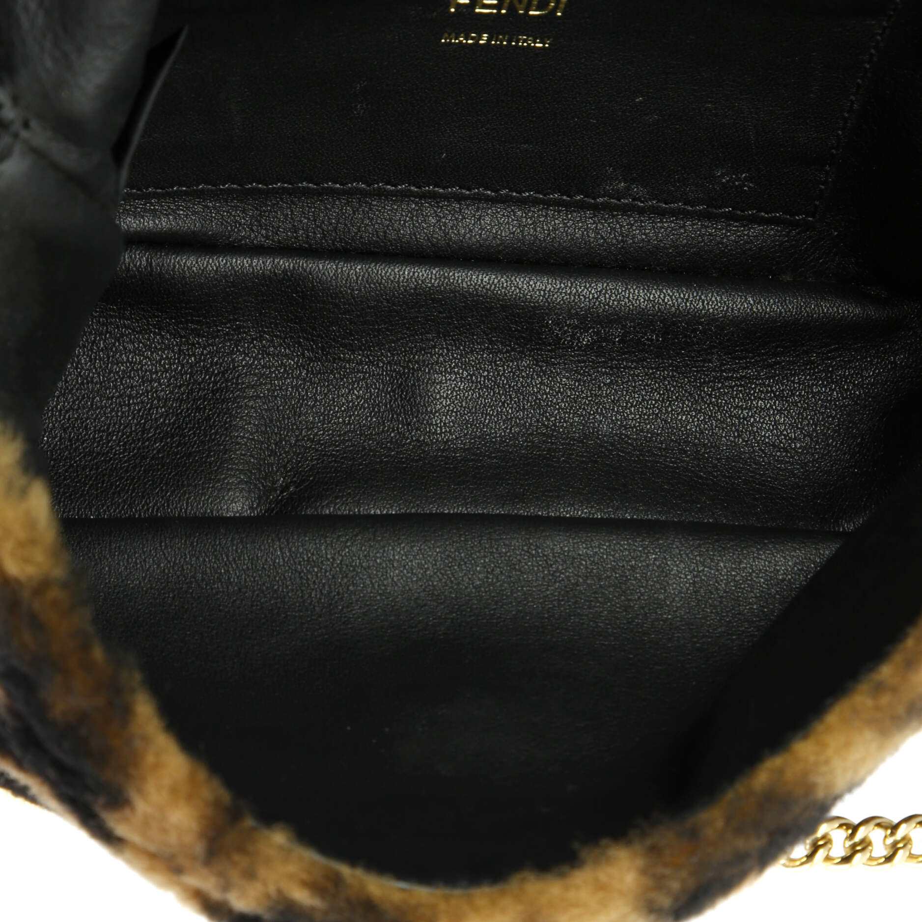 Fendi Baguette NM Bag Zucca Shearling Mini