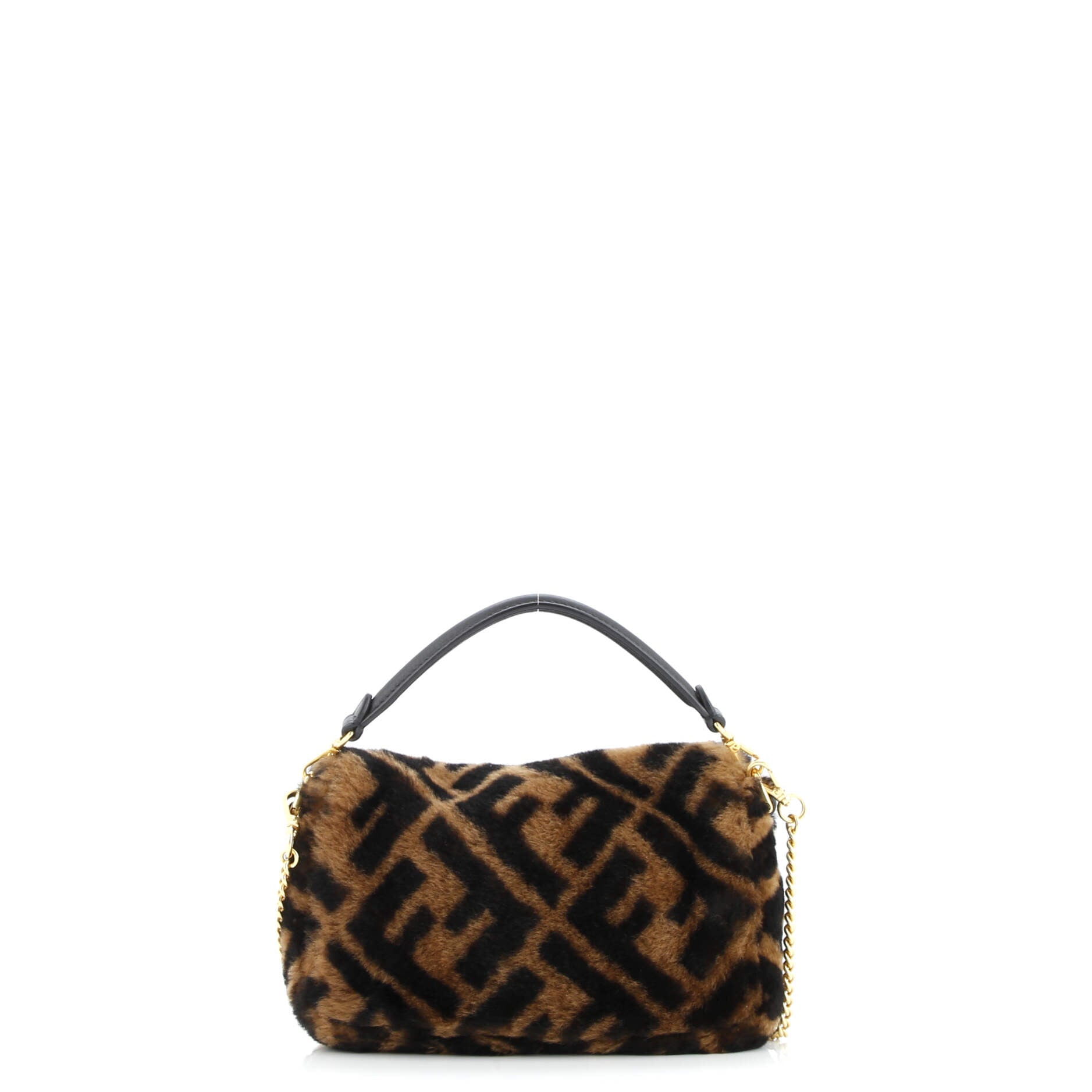 Fendi Baguette NM Bag Zucca Shearling Mini