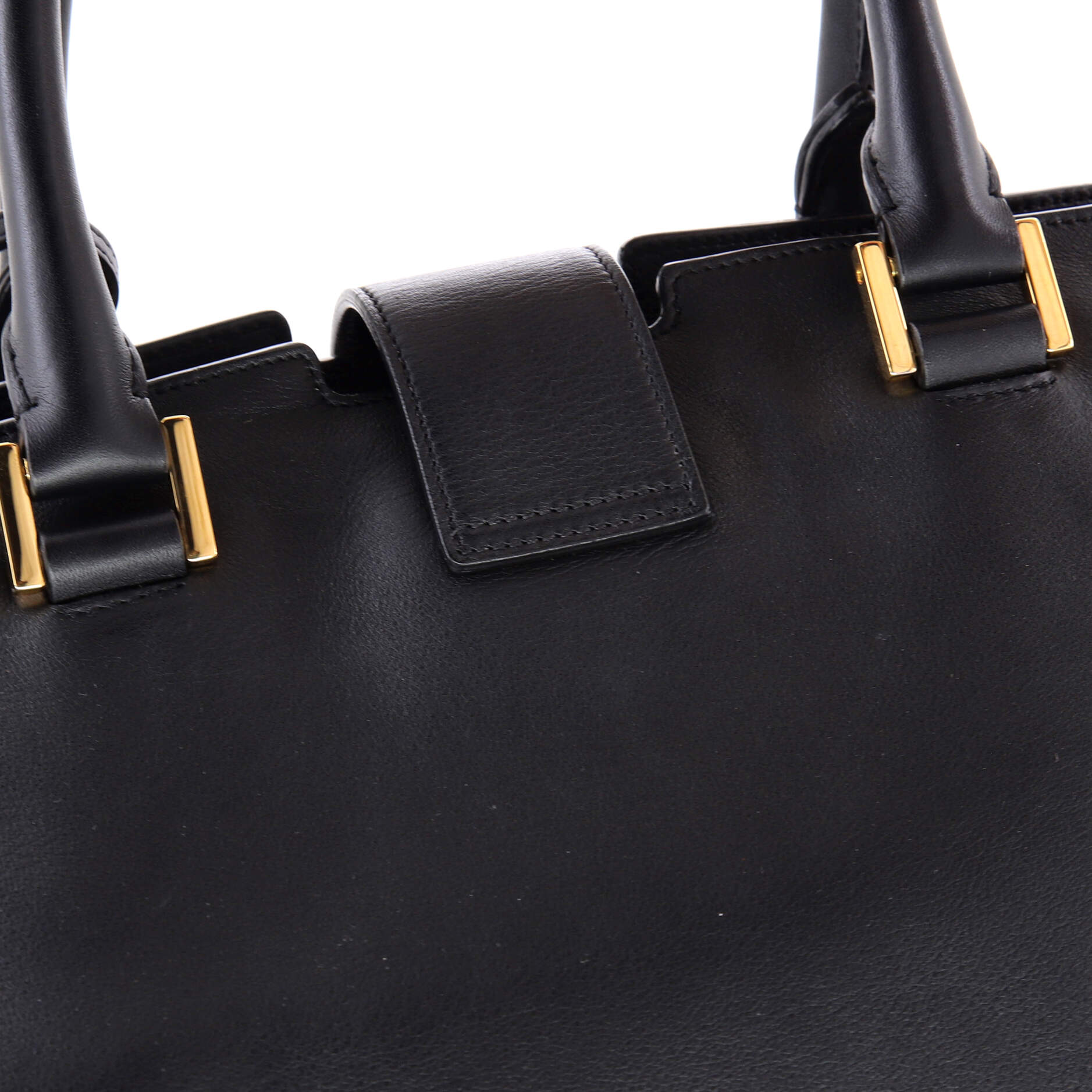 Saint Laurent Monogram Cabas Leather Medium
