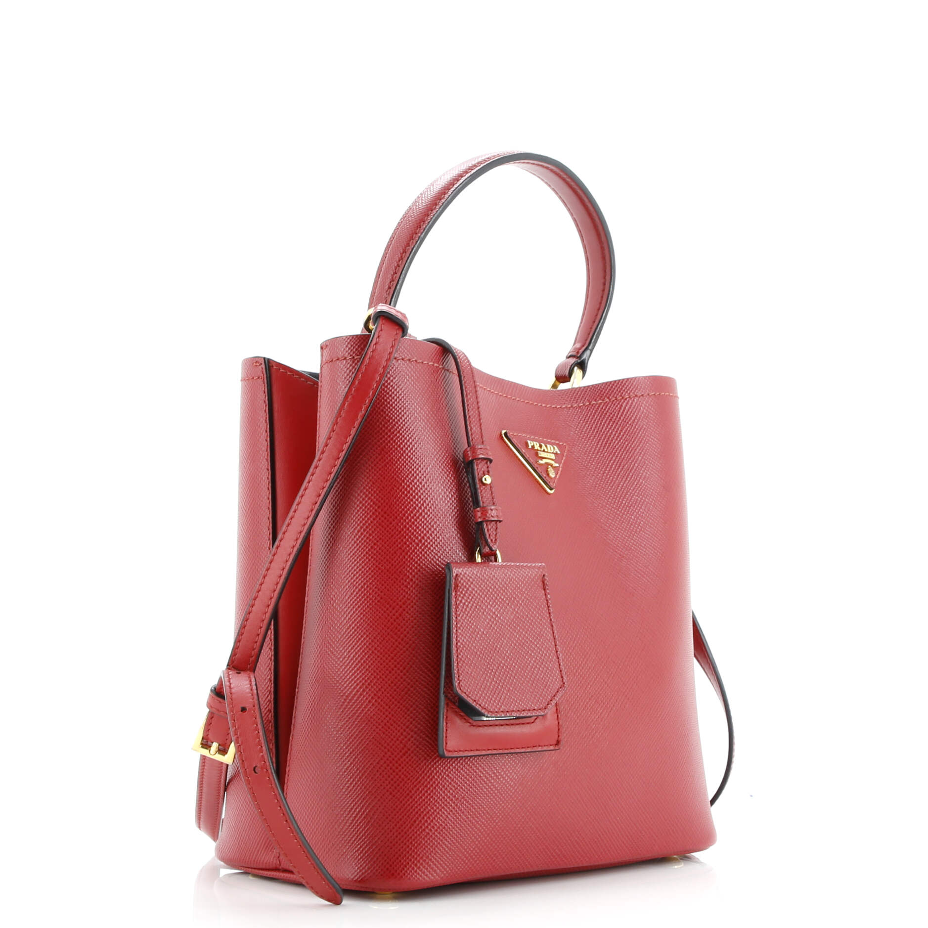 Prada Panier Bucket Bag Saffiano Leather Medium