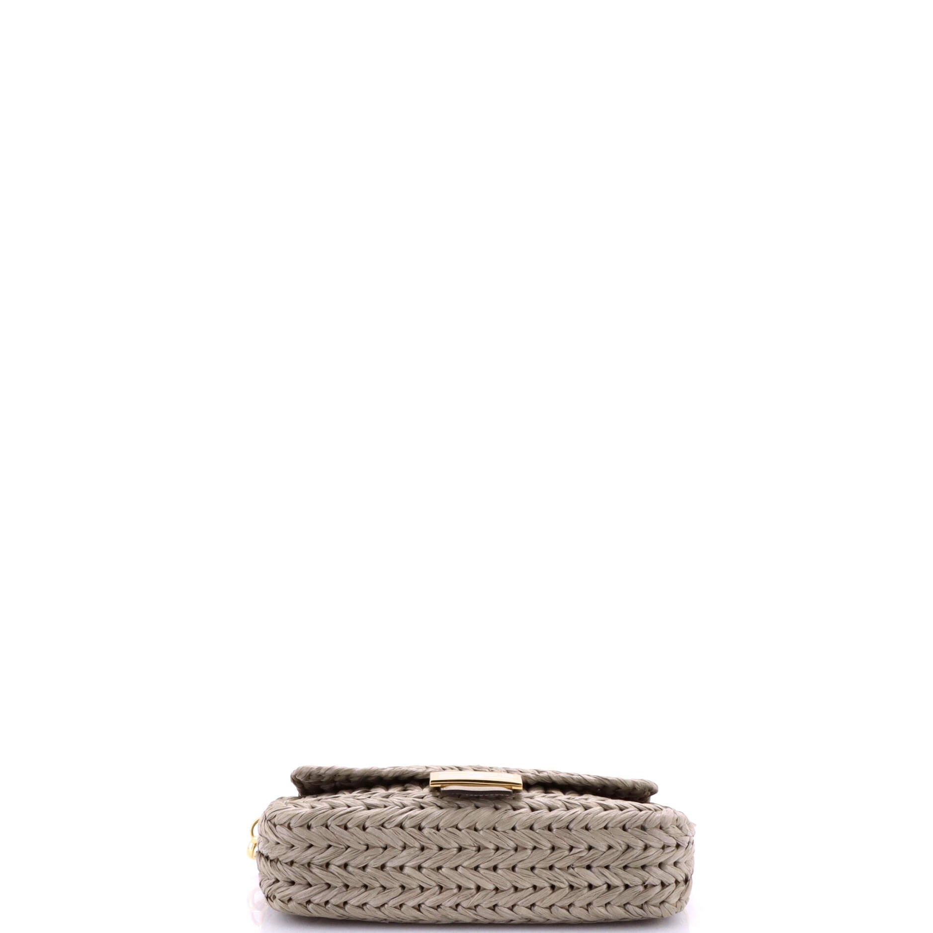 Fendi Baguette NM Bag Woven Raffia Medium