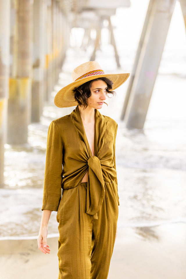 Western Wide Brim Straw Sun Hat