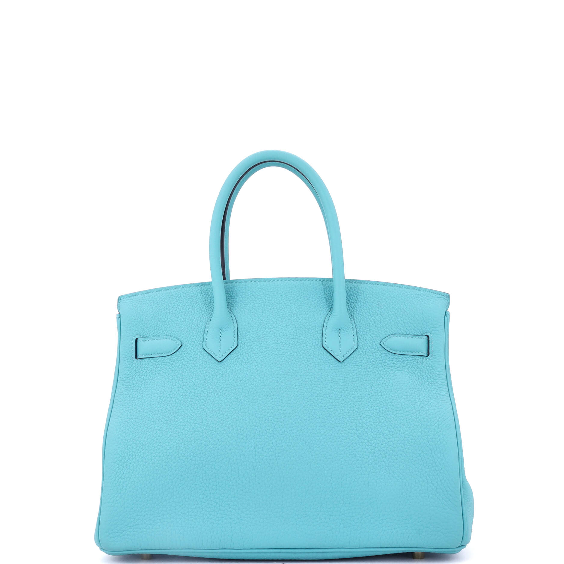 Hermes Birkin Handbag Blue Togo with Gold Hardware 30
