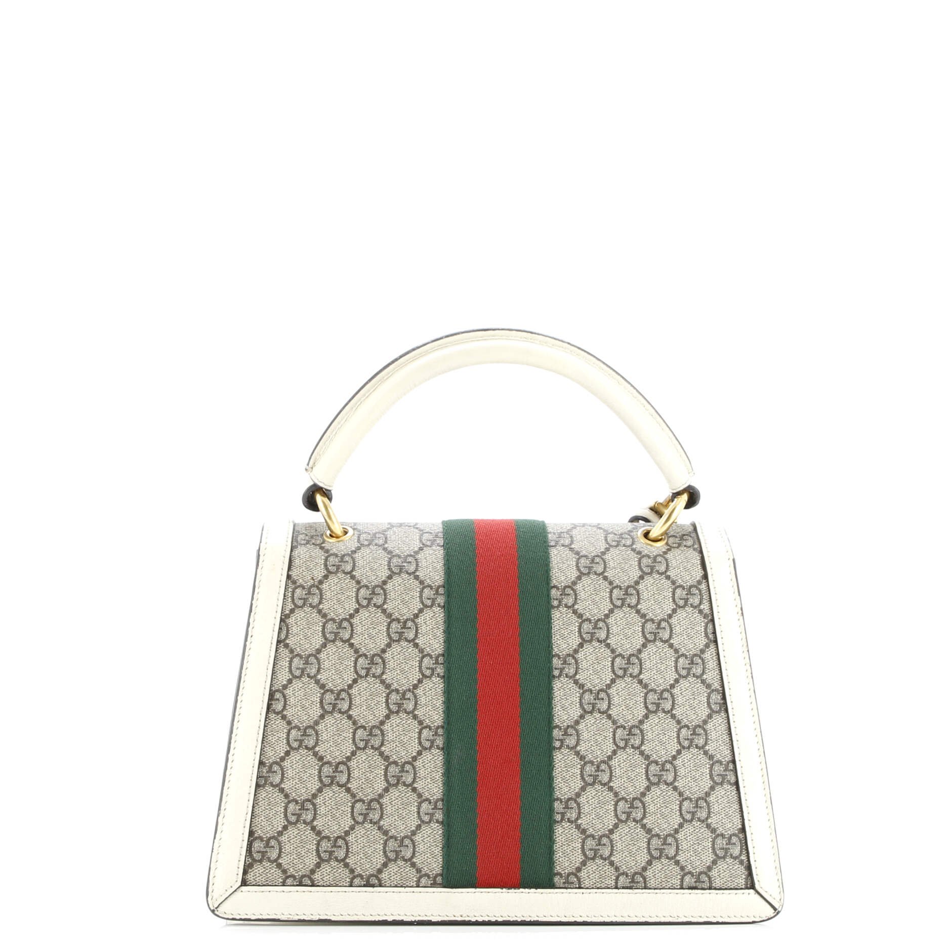 Gucci Queen Margaret Top Handle Bag GG Coated Canvas with Leather Small