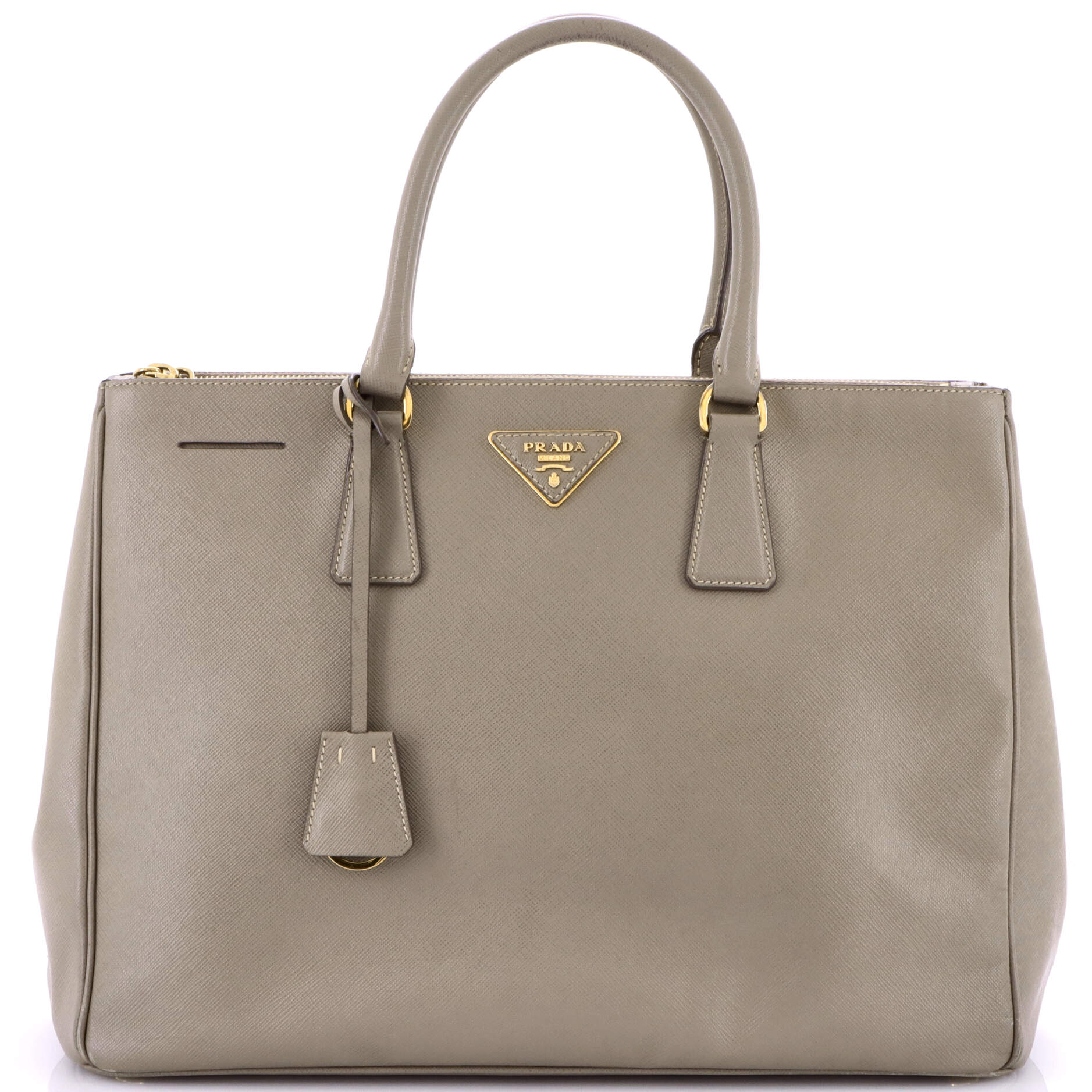 Prada Double Zip Lux Tote Saffiano Leather Large
