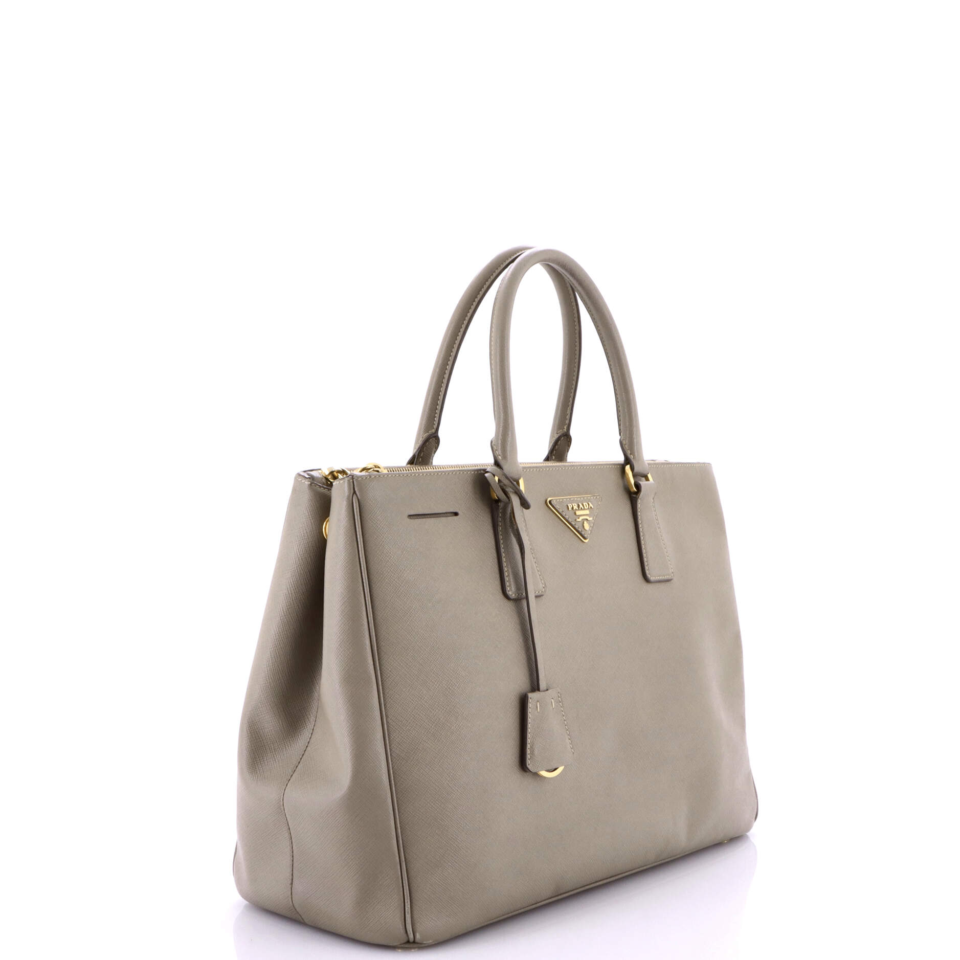 Prada Double Zip Lux Tote Saffiano Leather Large