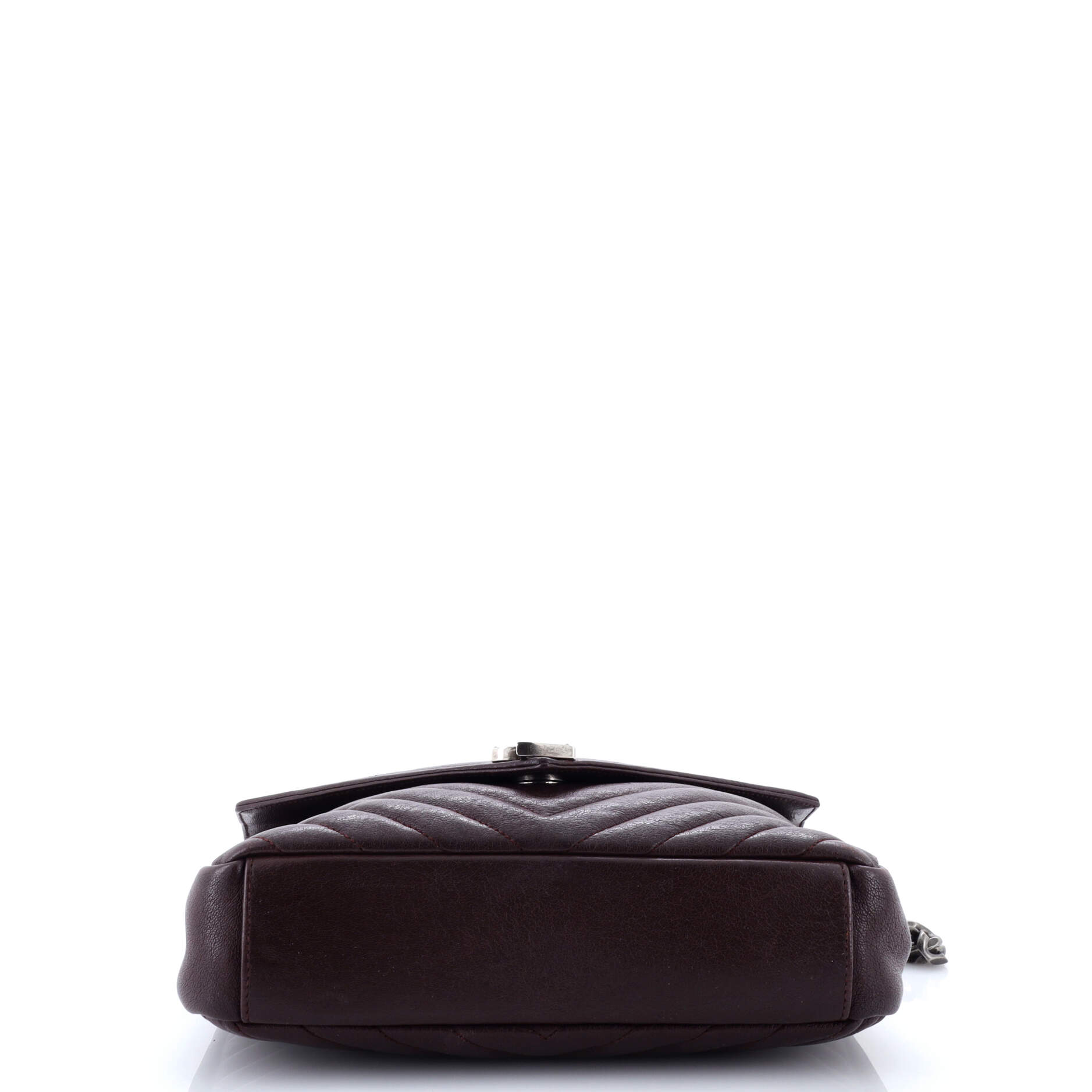 Saint Laurent Classic Monogram College Bag Matelasse Chevron Leather Medium