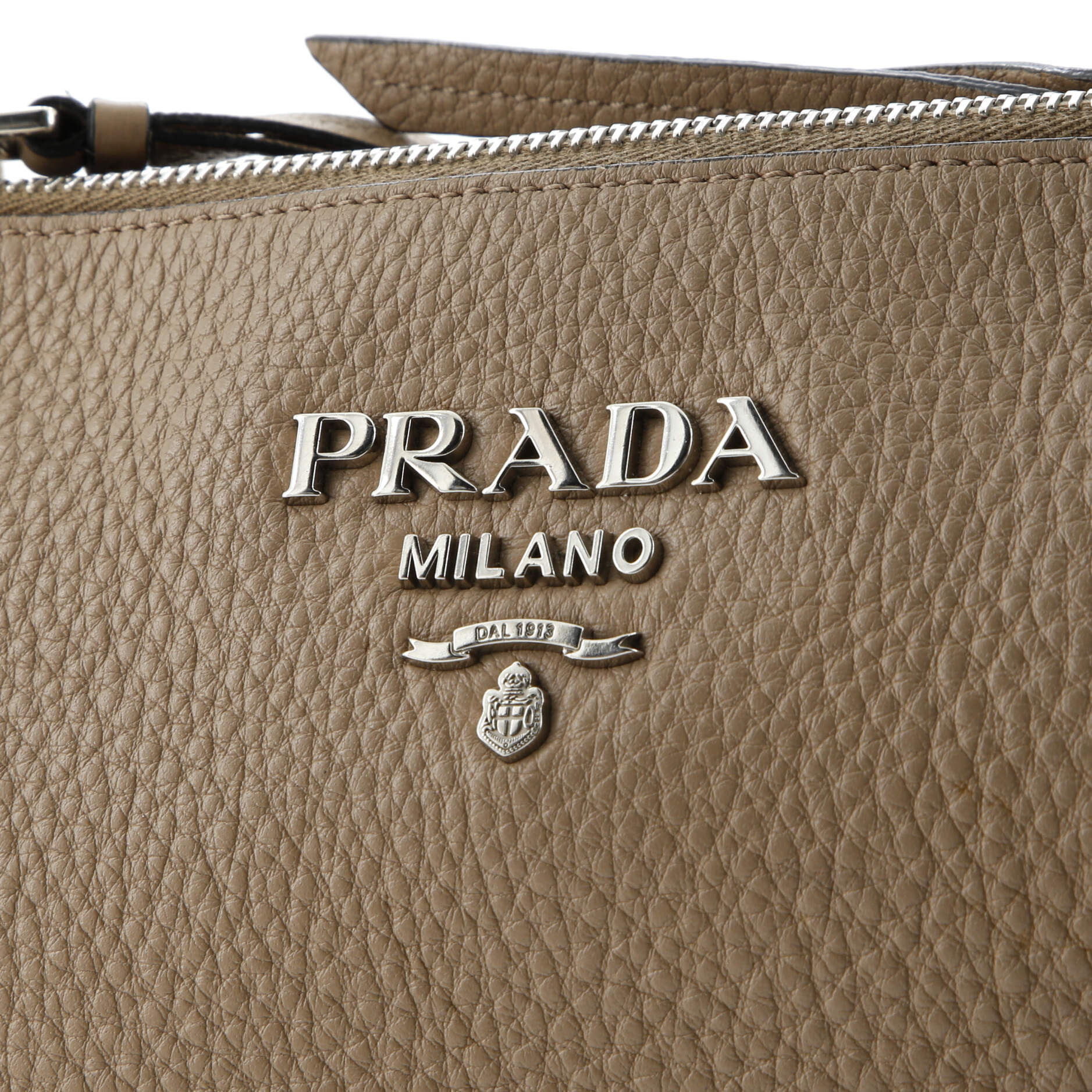 Prada Double Zip Crossbody Bag Vitello Daino Small