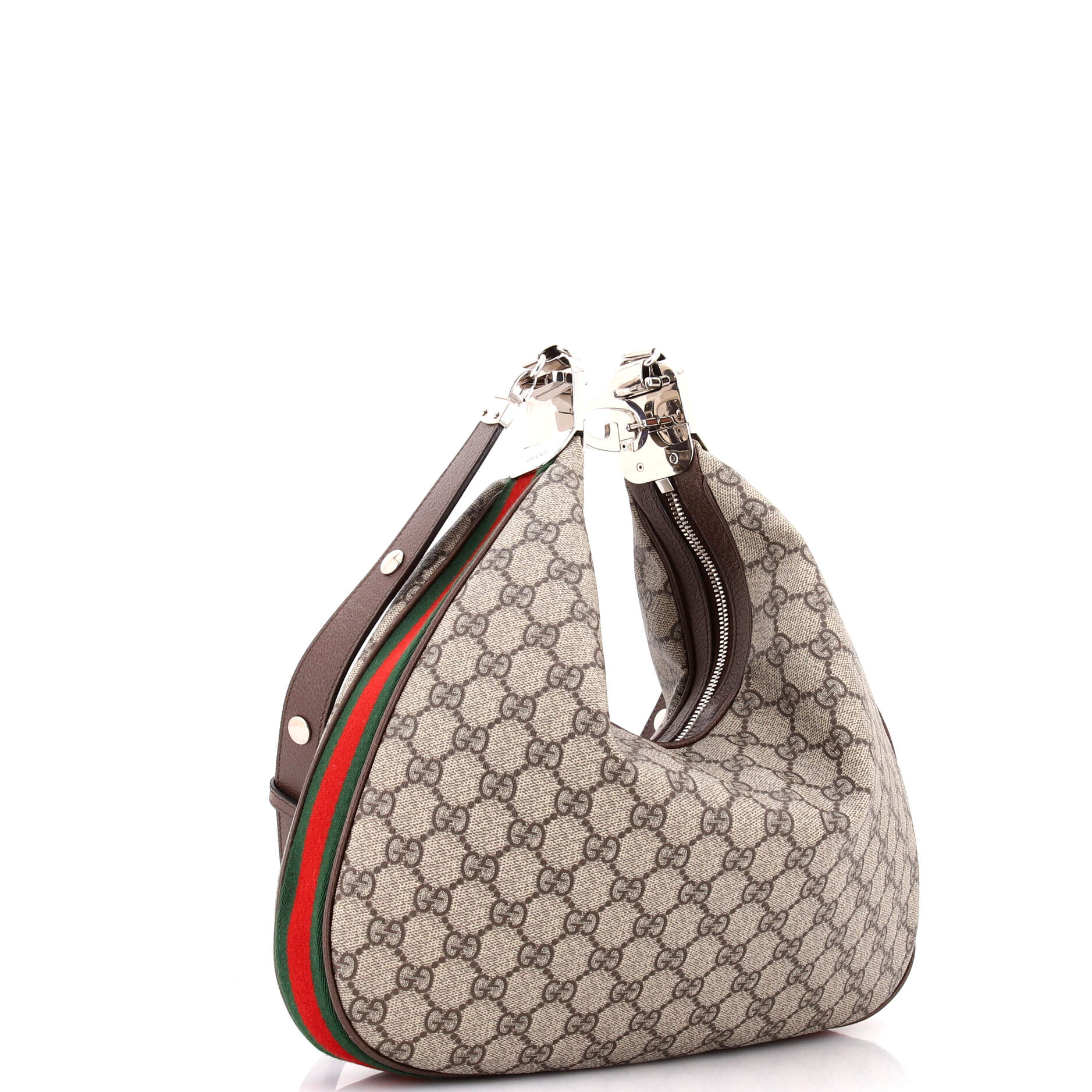 Gucci Attache Shoulder Bag GG Coated Canvas Medium