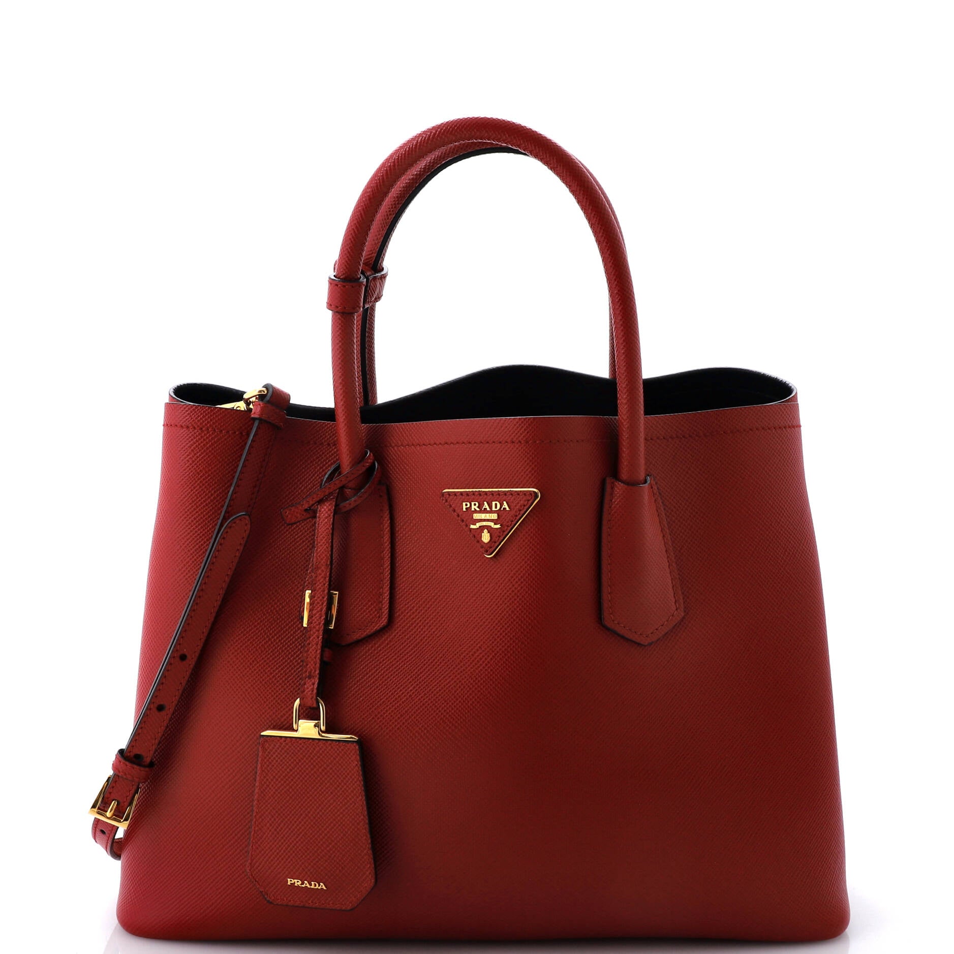 Prada Cuir Double Tote Saffiano Leather Medium