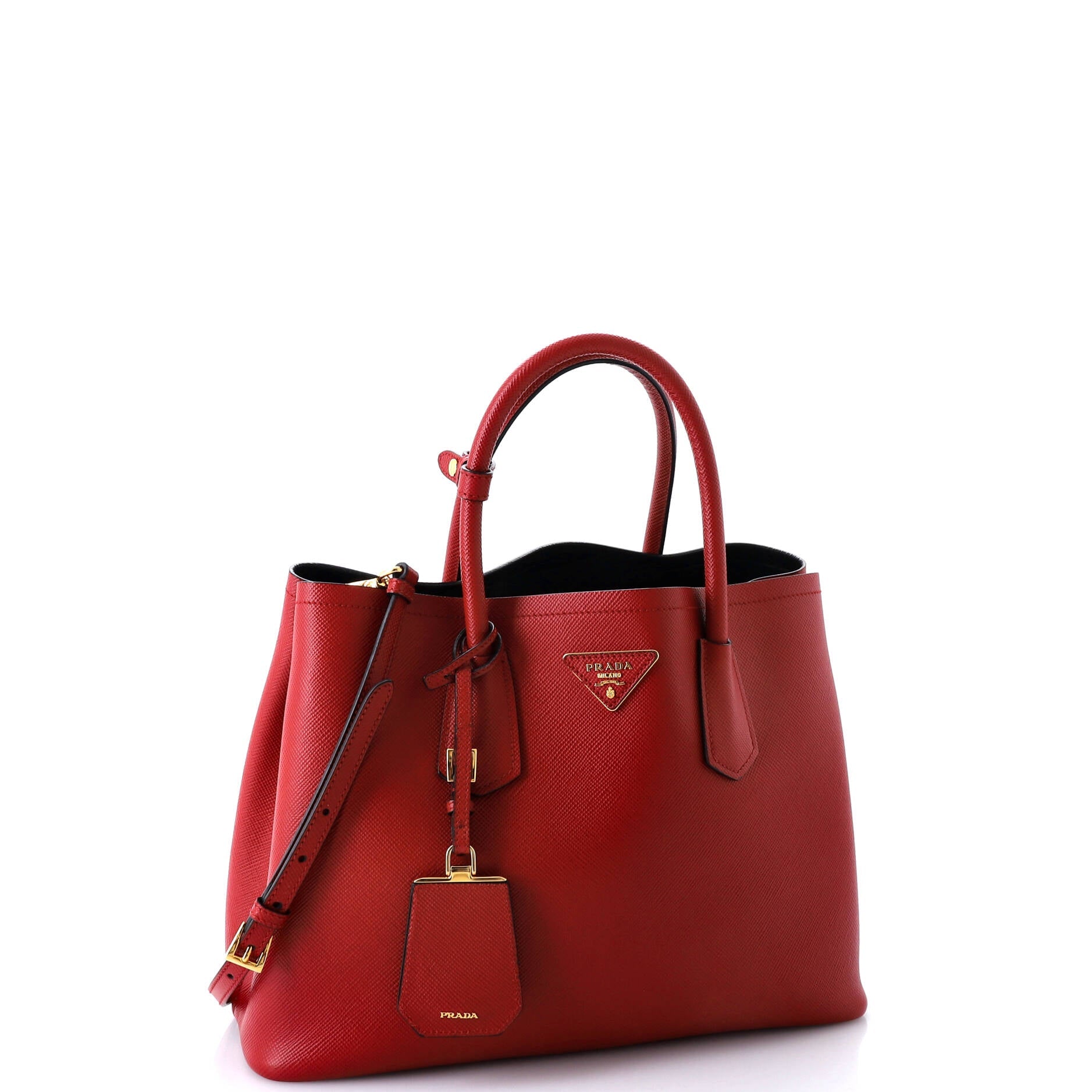 Prada Cuir Double Tote Saffiano Leather Medium