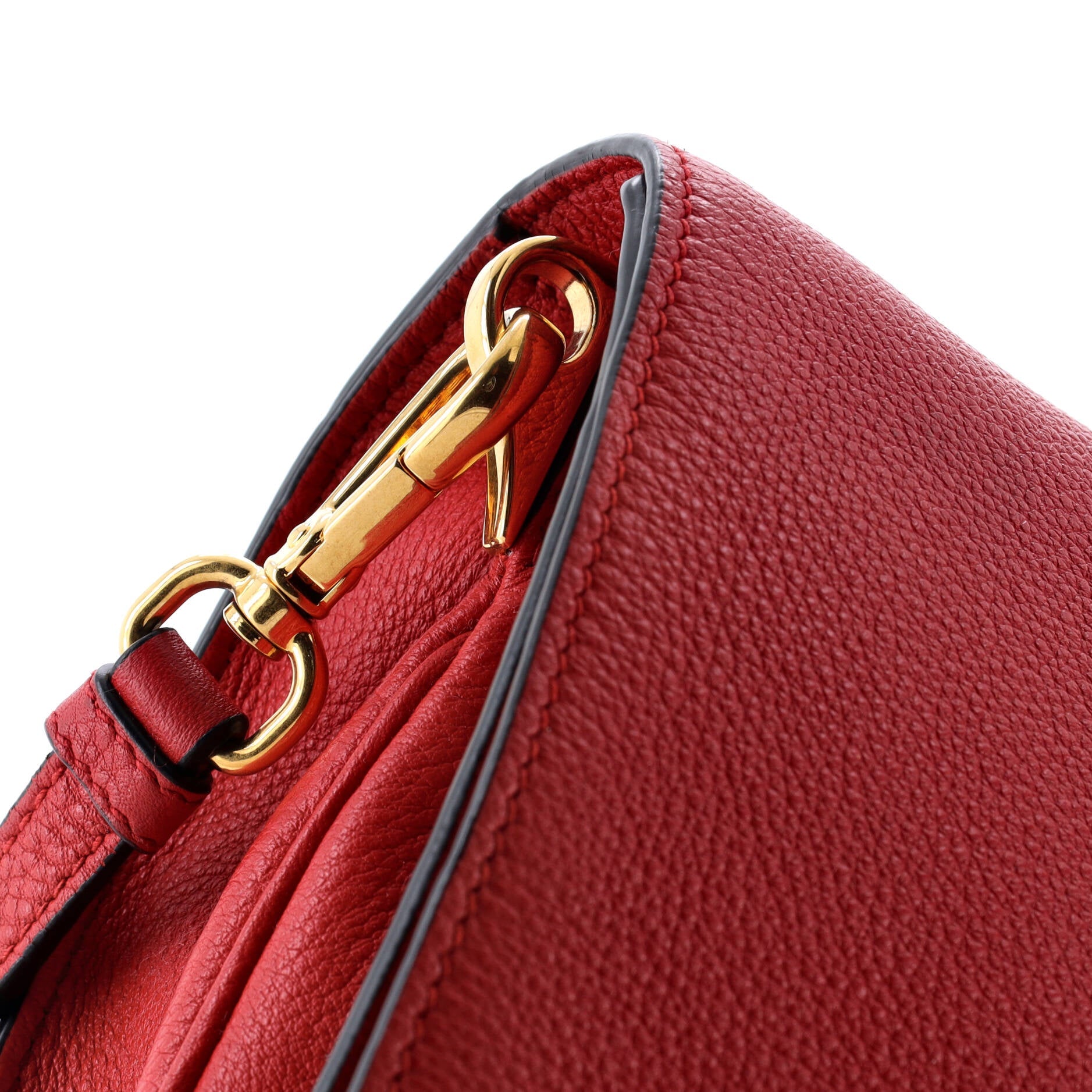 Prada Dual Strap Flap Crossbody Bag Vitello Daino Small