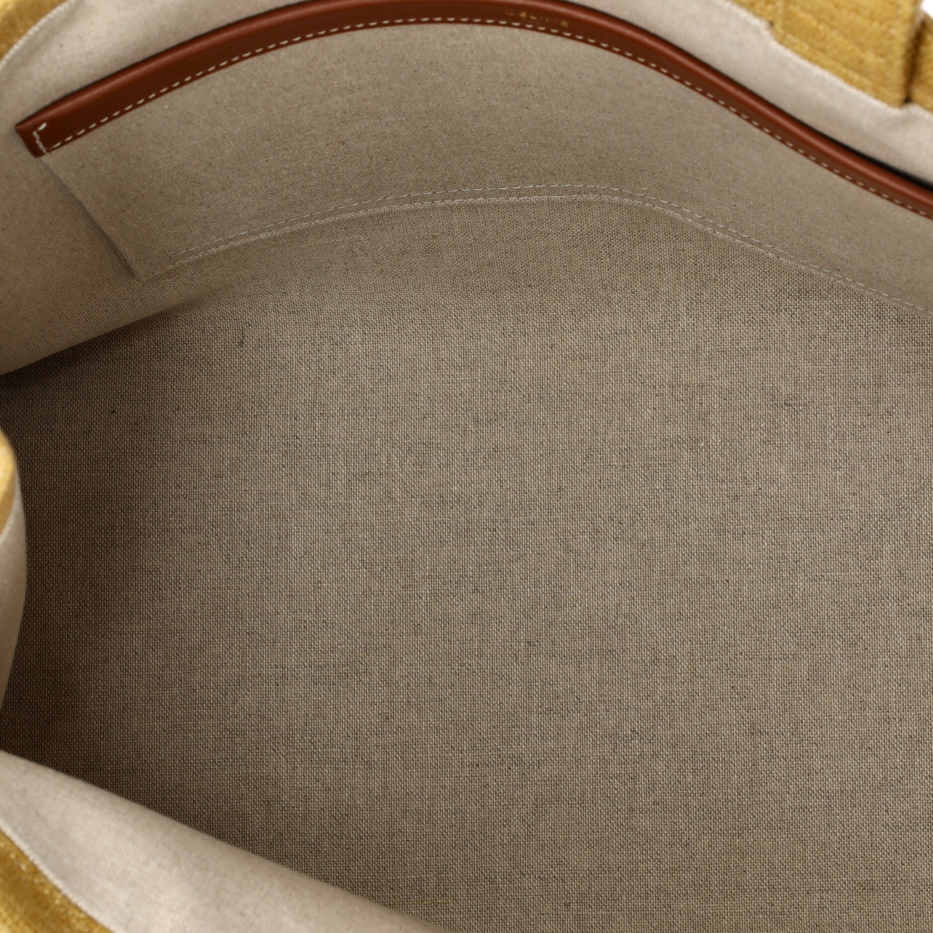 Celine Cabas Thais Tote Raffia Effect Textile Large