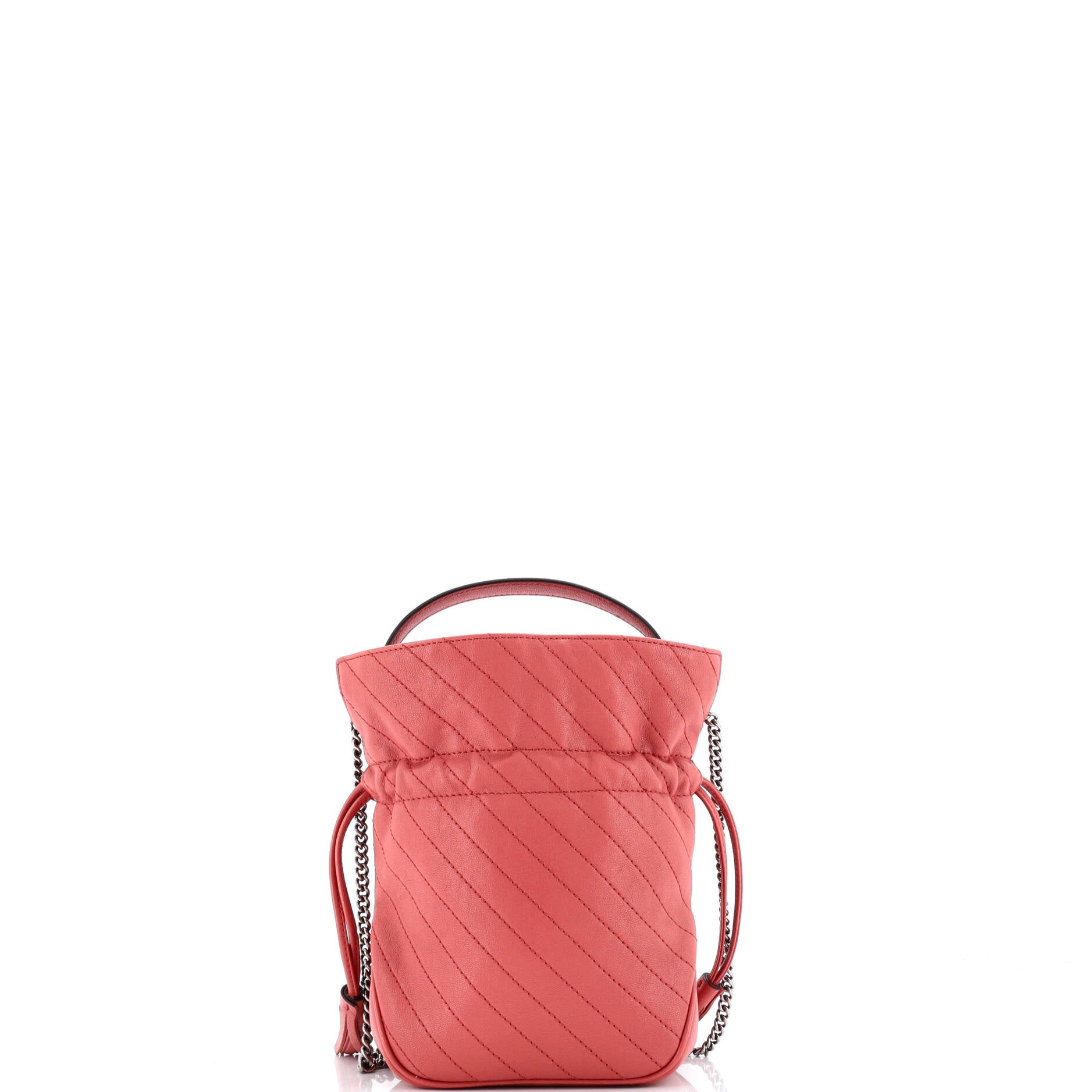 Gucci Blondie NM Bucket Bag Diagonal Quilted Leather Mini
