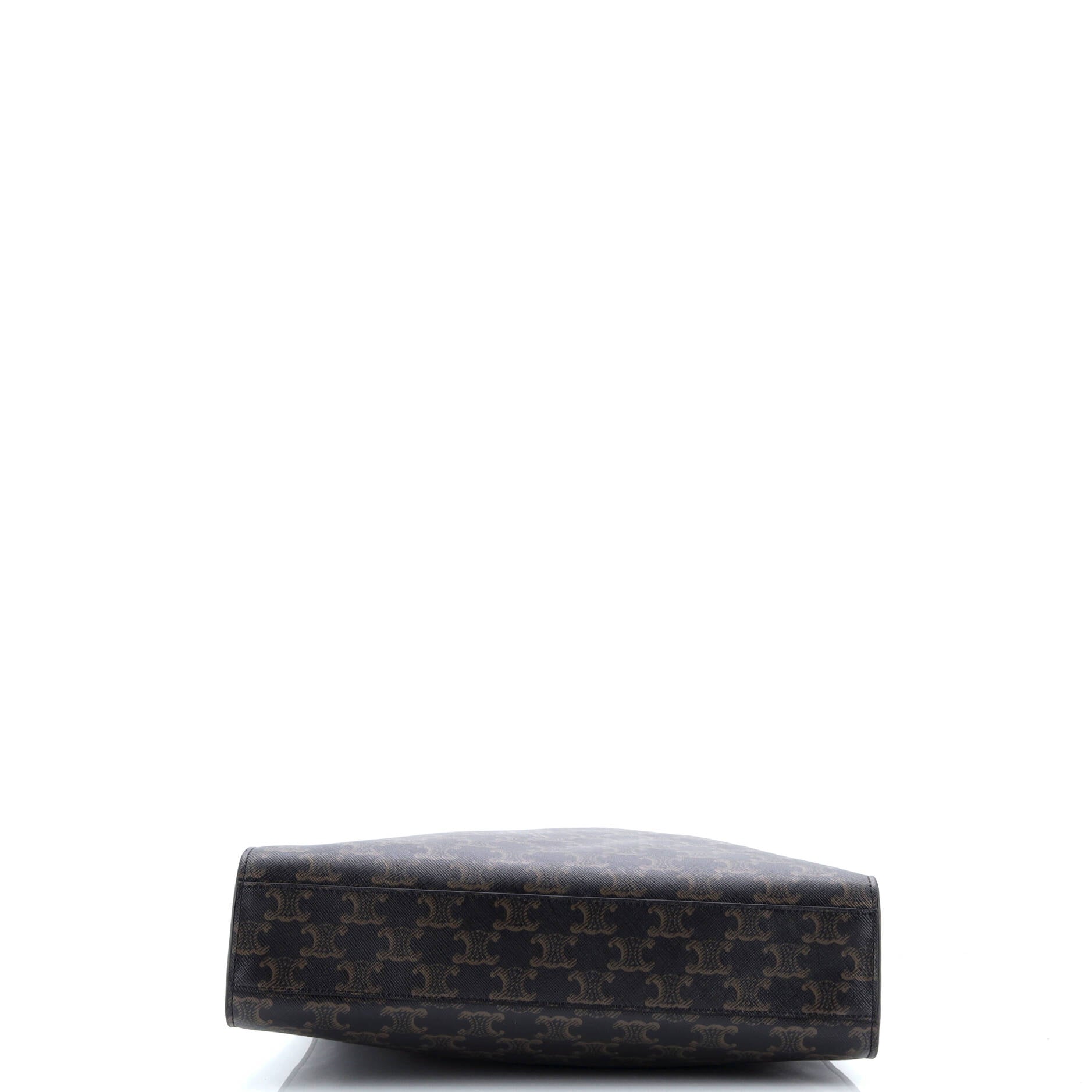 Celine Vertical Cabas Tote Triomphe Coated Canvas Medium