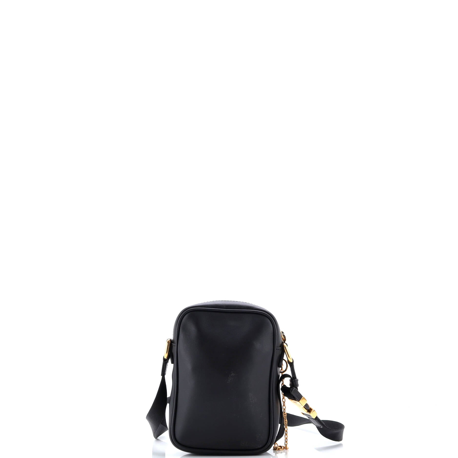 Fendi Karligraphy Messenger Bag Studded Leather Small