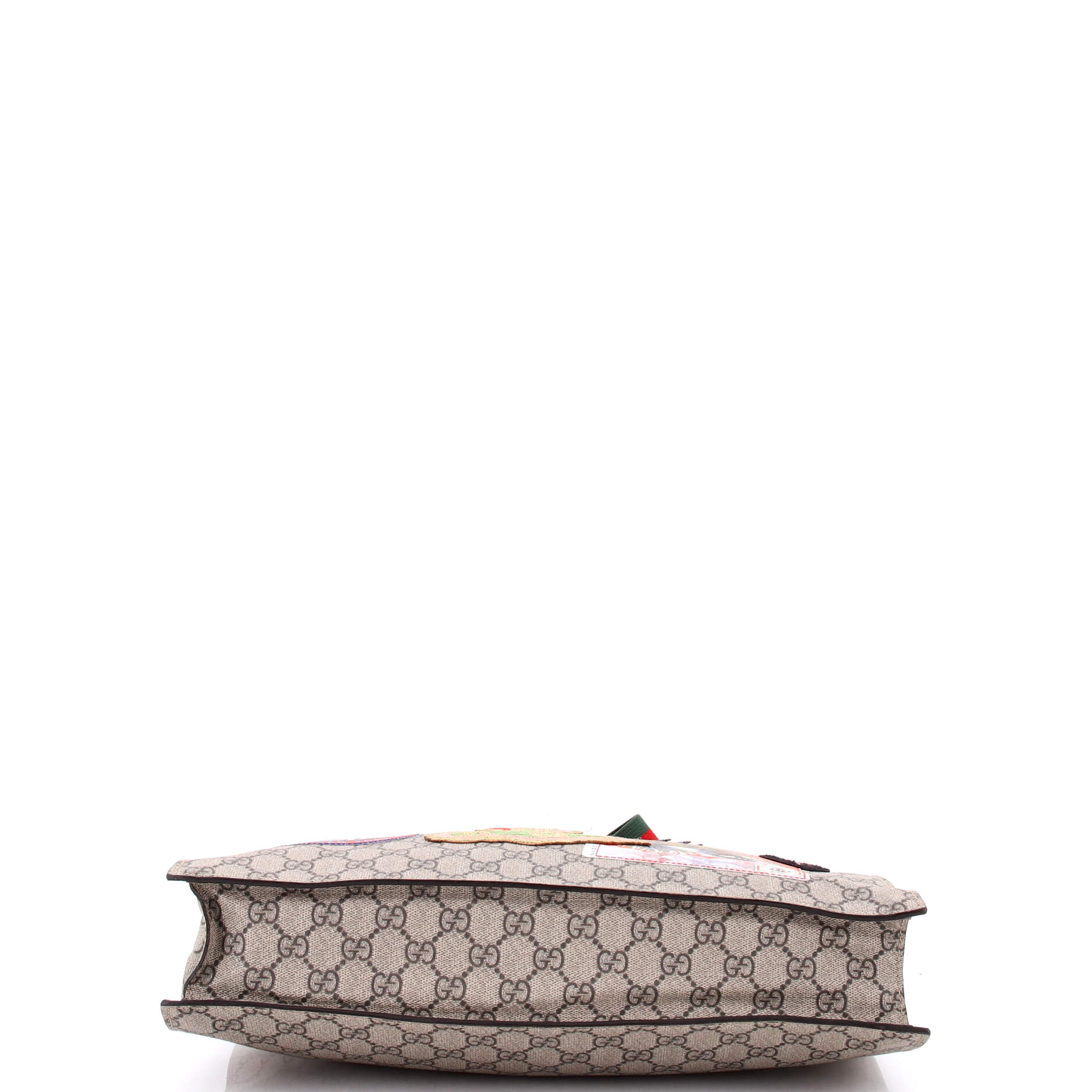 Gucci Courrier Convertible Soft Open Tote GG Coated Canvas with Applique North South