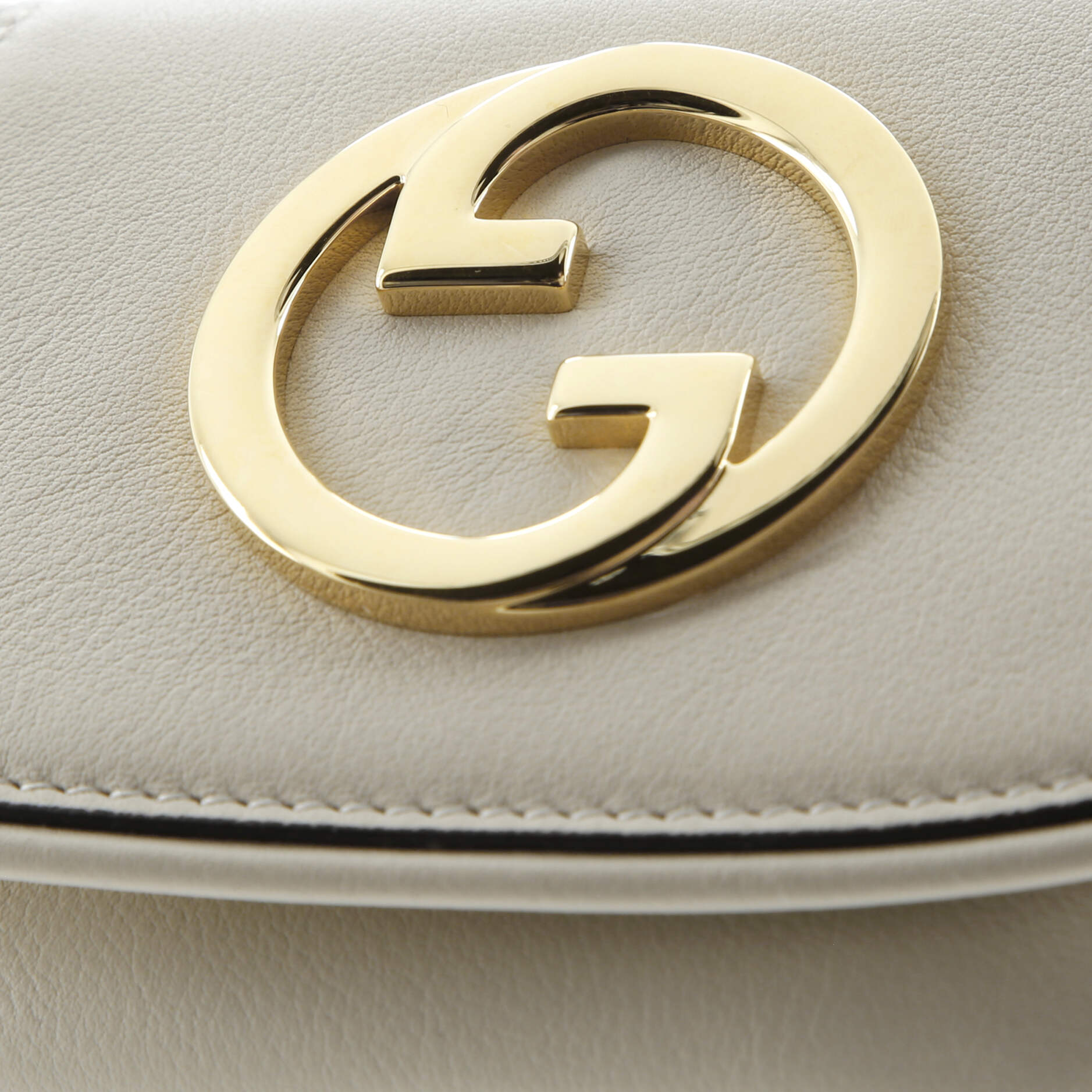 Gucci Blondie NM Card Case Wallet with Strap Leather