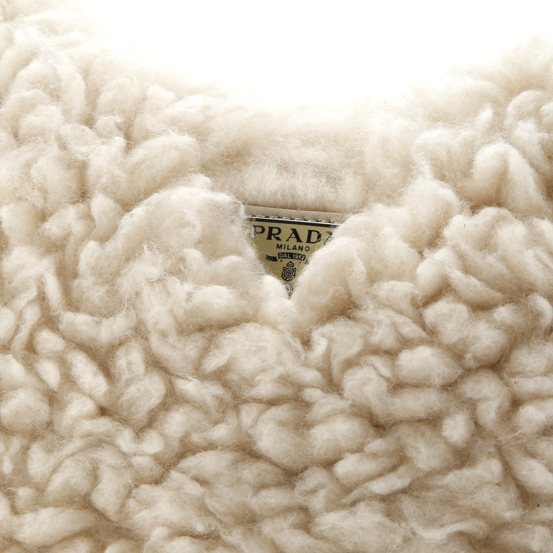 Prada Re-Edition 2005 Shoulder Bag Quilted Shearling Small